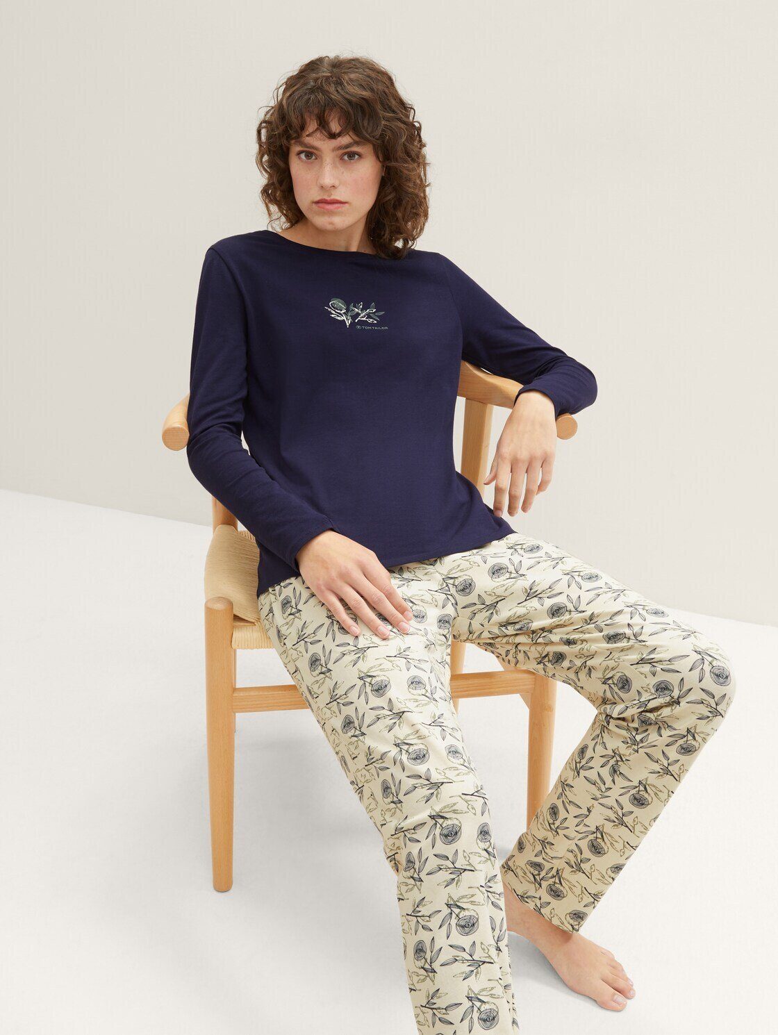 Schlafhose TOM Allover-Print mit TAILOR Pyjama