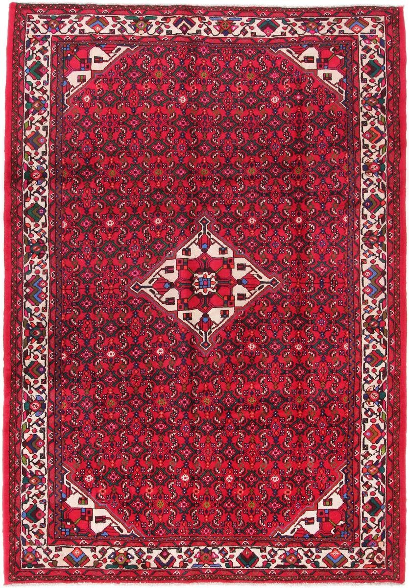 Orientteppich Hamadan Hosseinabad 199x294 Handgeknüpfter Orientteppich, Nain Trading, rechteckig, Höhe: 12 mm