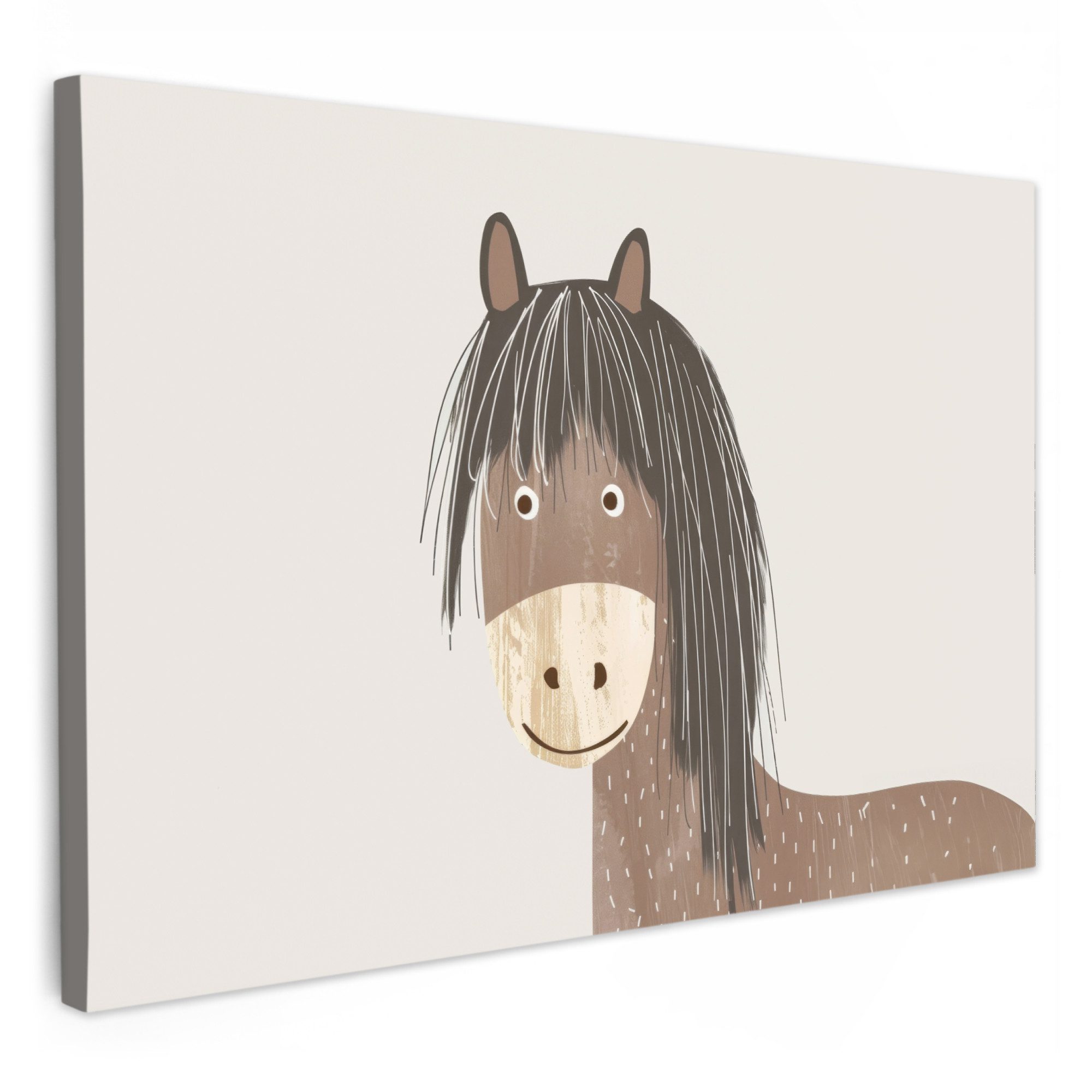 OneMillionCanvasses® Leinwandbild Pferd - Tiere - Pastellfarben - Pferde, F günstig online kaufen