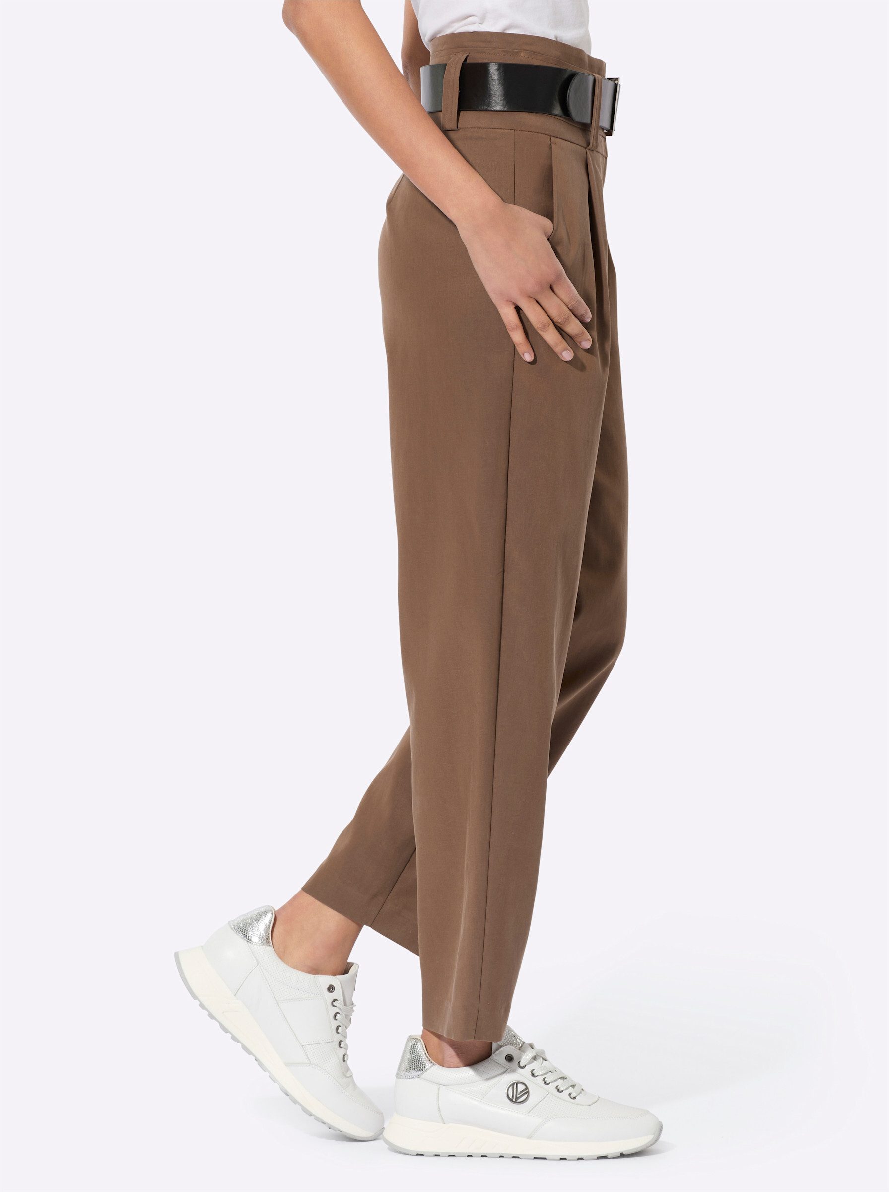 creation L Jerseyhose Paperbag-Hose Innenbeinlänge ca. günstig online kaufen
