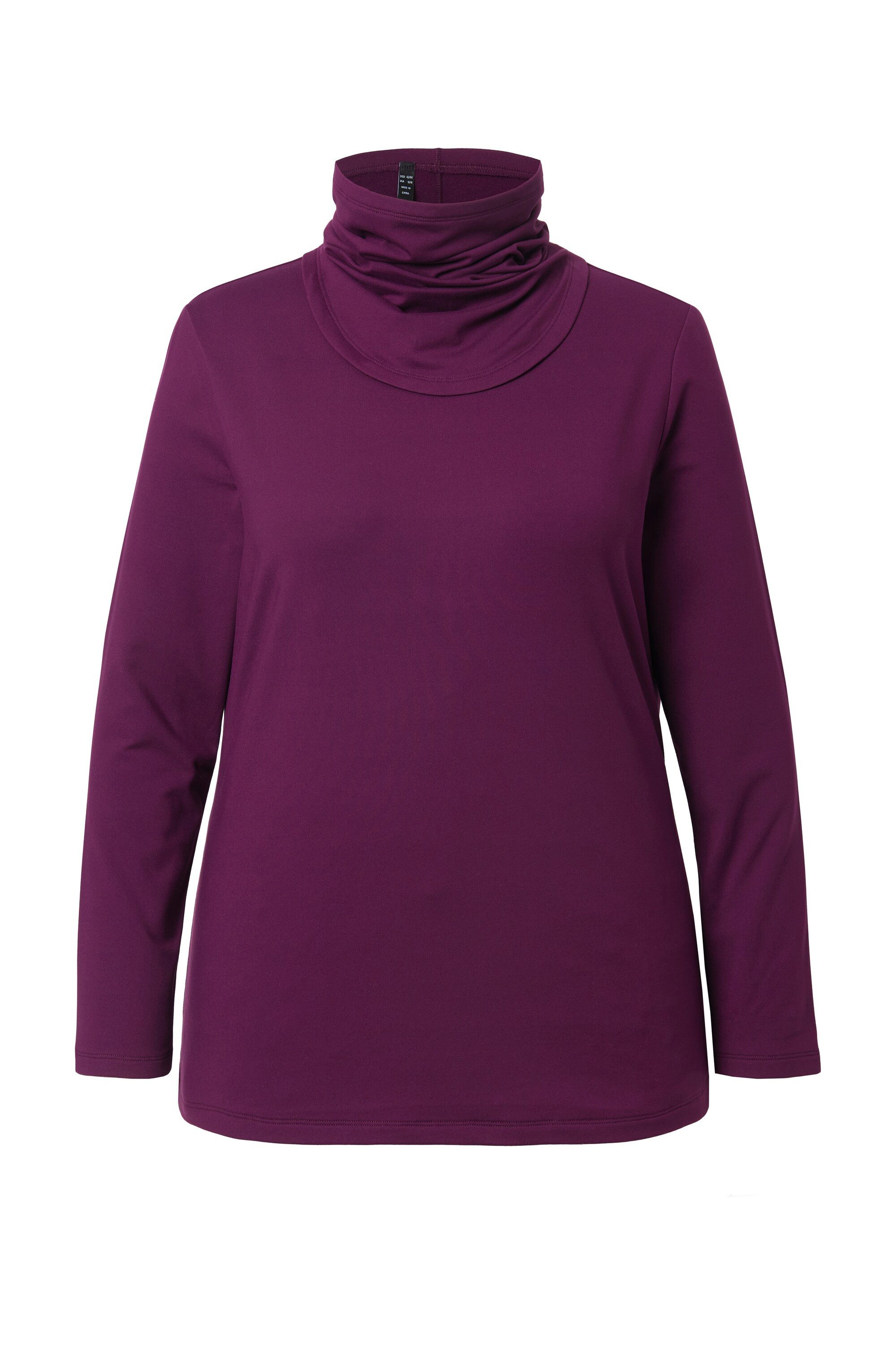 Ulla Popken Longsleeve Ski-Funktionsshirt schnelltrocknend Loop Langarm günstig online kaufen