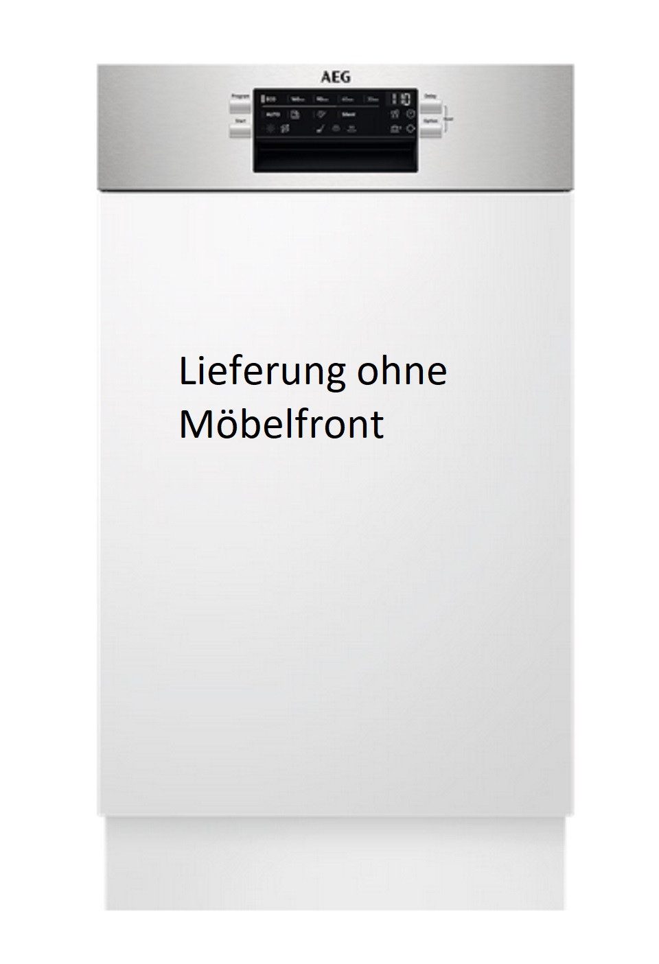 AEG teilintegrierbarer Geschirrspüler keine Angaben FEE73407ZM_911064029, 9.9 l, 9 Maßgedecke, Touch Bedienung, Abschaltautomatik, Hocheinbau möglich