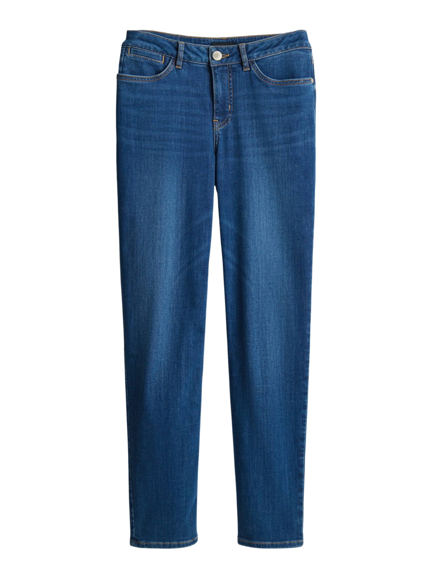 OPUS 5-Pocket-Jeans blau,Casual,Baumwolle,Unifarben,Straight Leg,Niedrig
