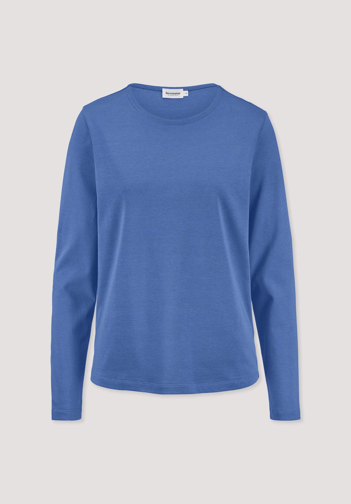 Hessnatur T-Shirt Langarm Regular aus reiner Bio-Baumwolle (1-tlg)