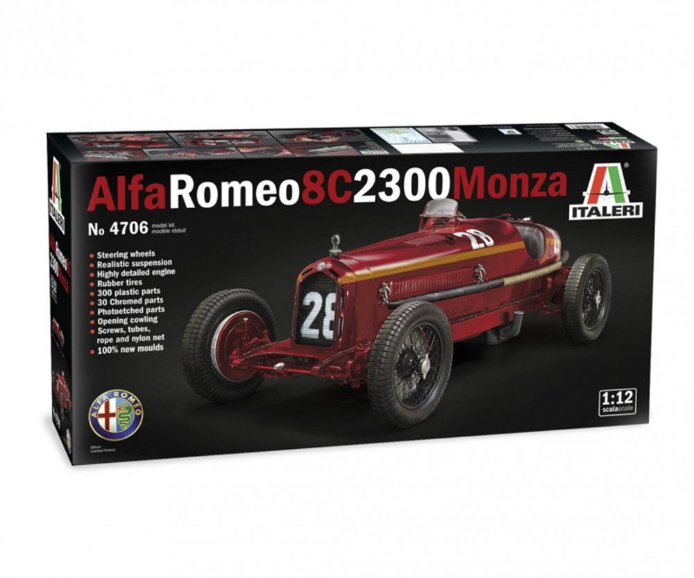 Italeri Modellbausatz Italeri 1:12 Alfa Romeo 8C 2300 Monza Nuvolari