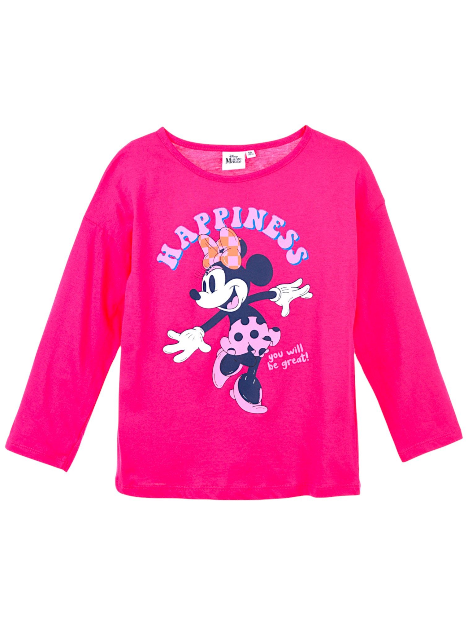 Langarmshirt Minnie Maus - Happiness