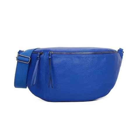 ITALYSHOP24 Schultertasche Damen XXL Tasche CrossBody Body Bag Bauchtasche, als CrossOver, Umhängetasche tragbar, Hüfttasche