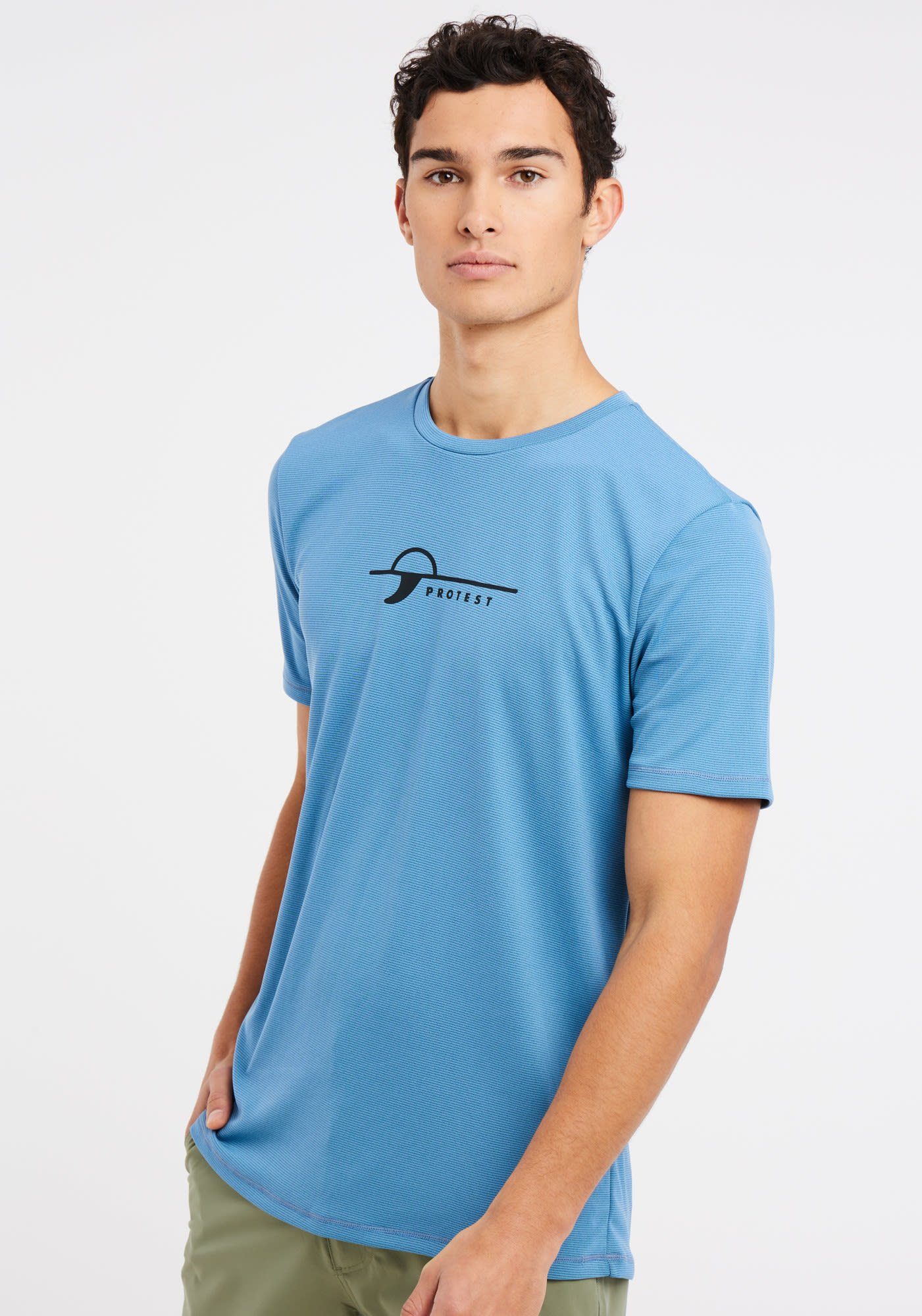 Protest River T-Shirt M T-shirt Blue Prtlegundi Surf Herren Protest