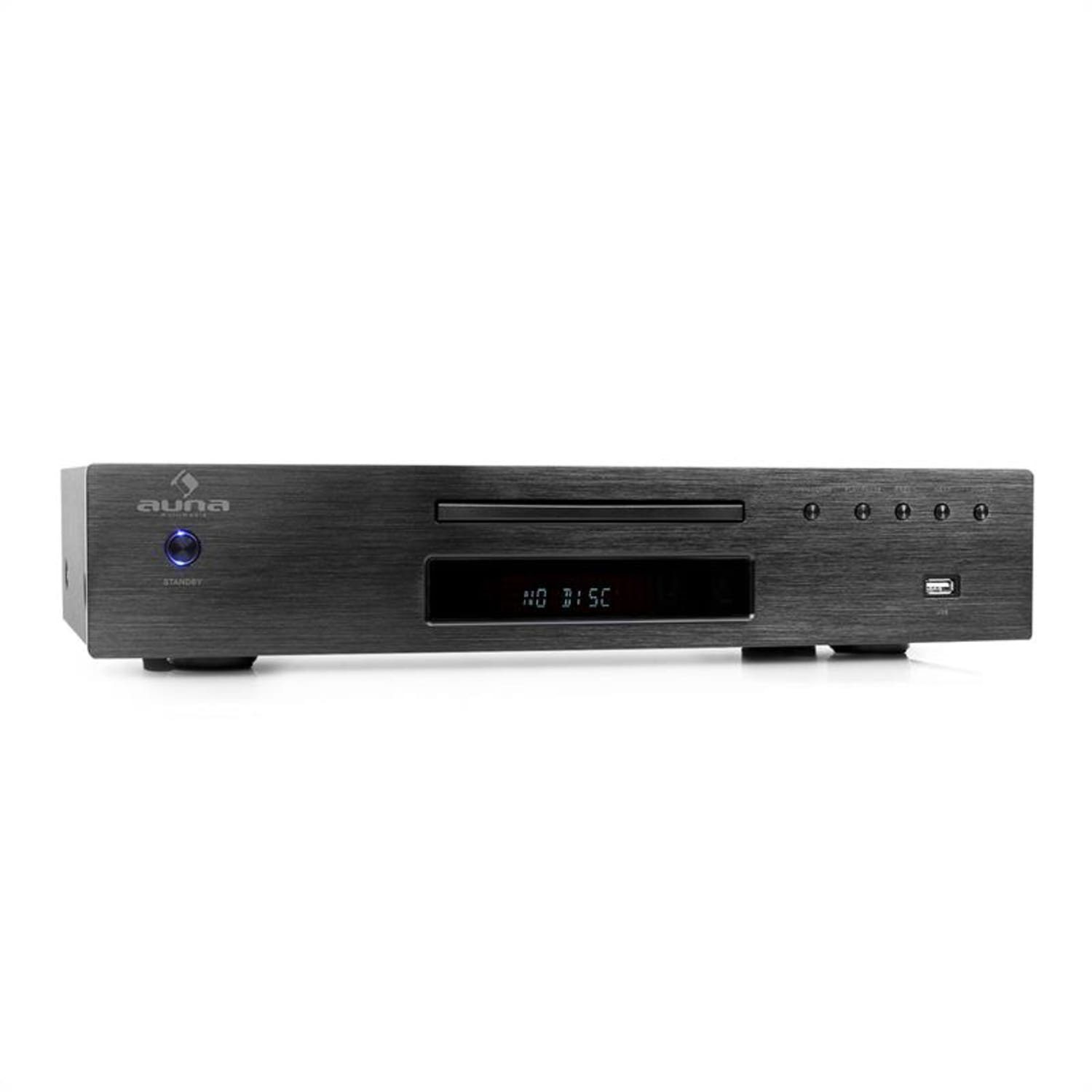 Stereoanlage USB) (HiFi CD Player Auna Schwarz AV2-CD509 MP3 Musik