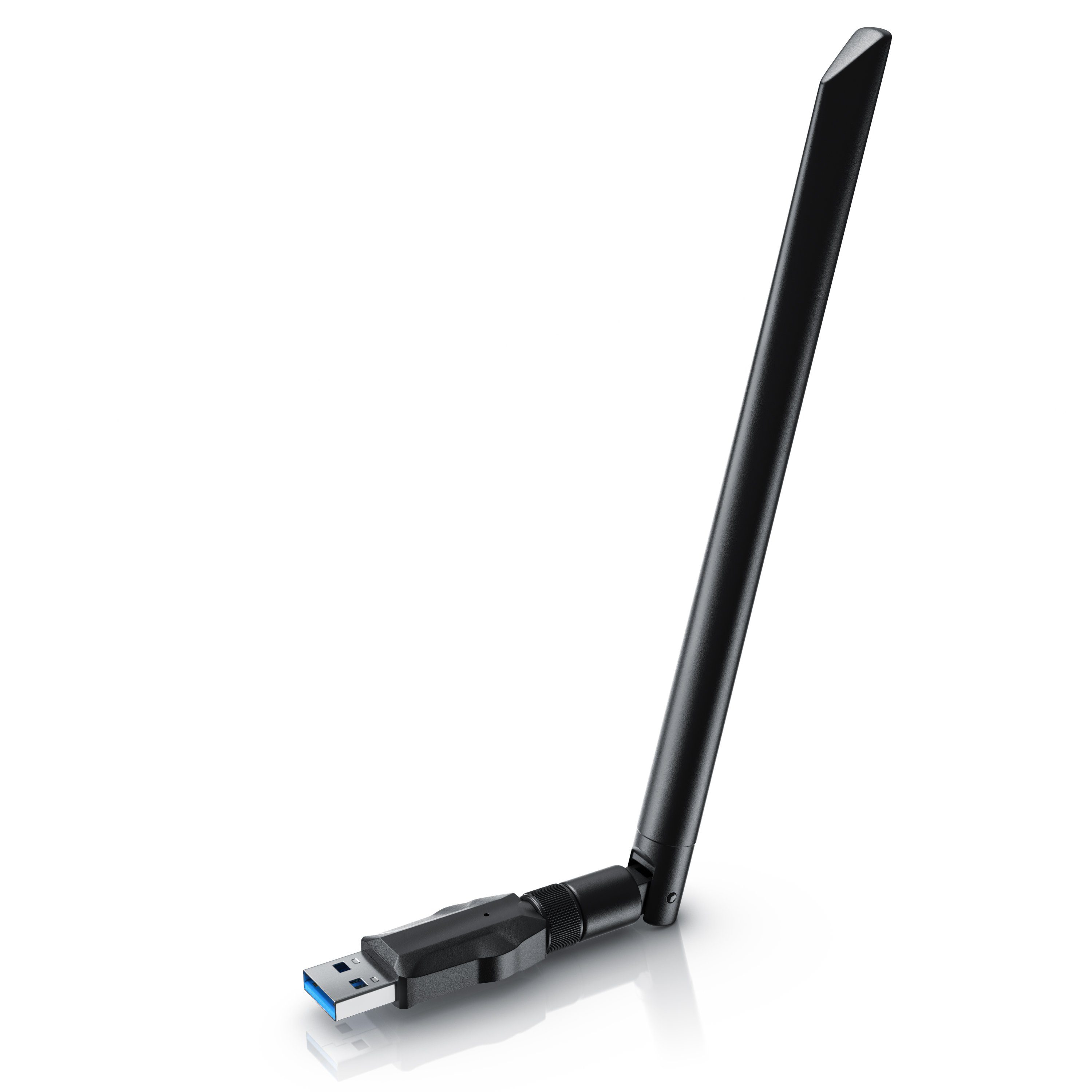 Aplic WLAN-Stick WIFI Adapter 1200MBit/s, 2,4Ghz + 5Ghz Dual Band, externe Antenne, USB 3.2 Gen.1 Netzwerk Dongle, für PC Desktop Laptop, auch Windows 11