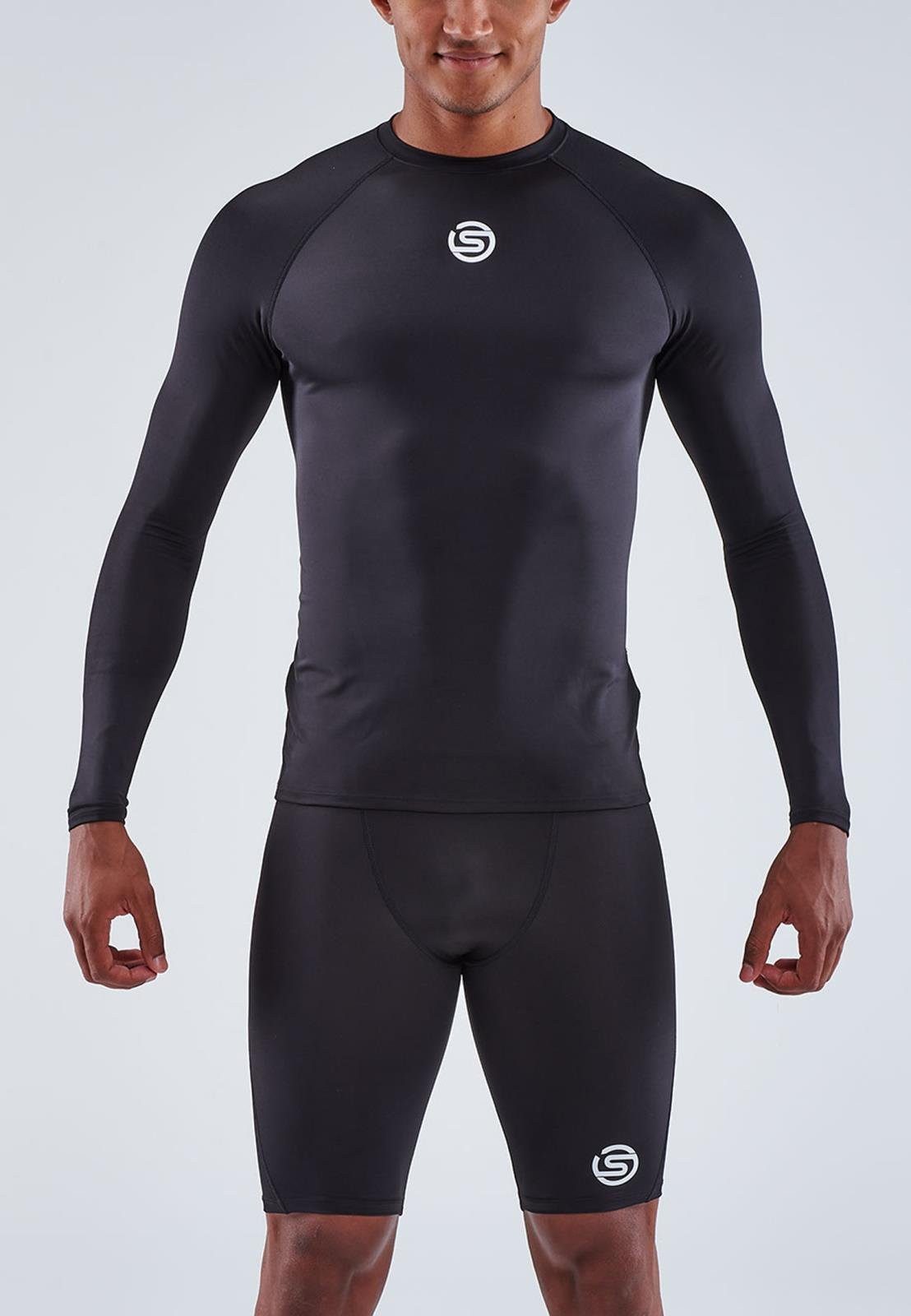 Skins Langarmshirt 1-Series Long Sleeve (enganliegend) schwarz Herren