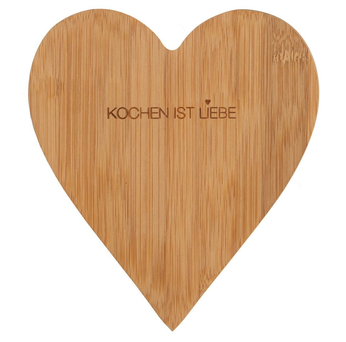 Räder Design Schneidebrett Räder Schneidebrett Bambusherz Kochen ist Liebe, Holz