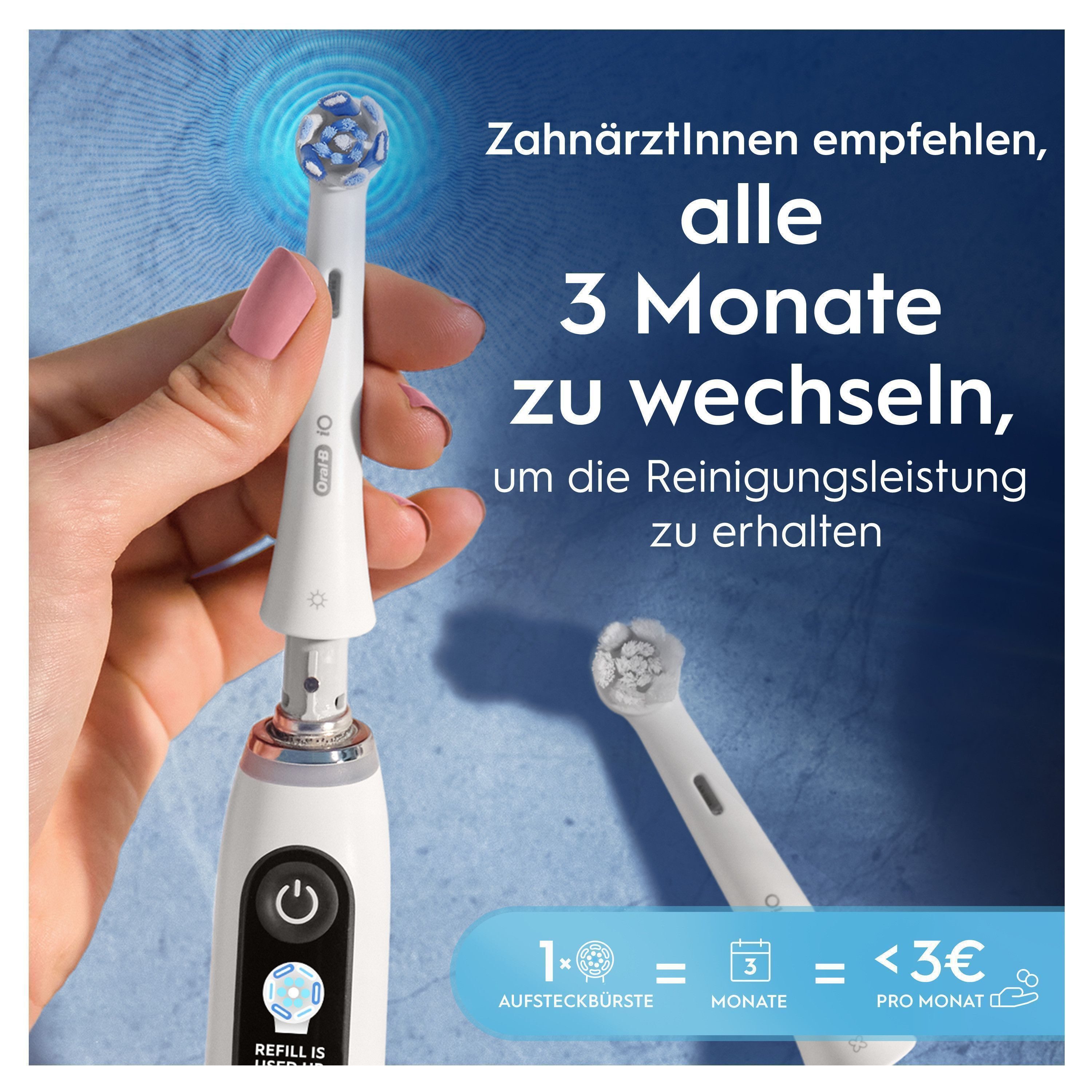 Oral-B Aufsteckbürsten iO Ultimative Reinigung, Original Aufsteckbürsten für elektrische Oral-B iO Zahnbürsten