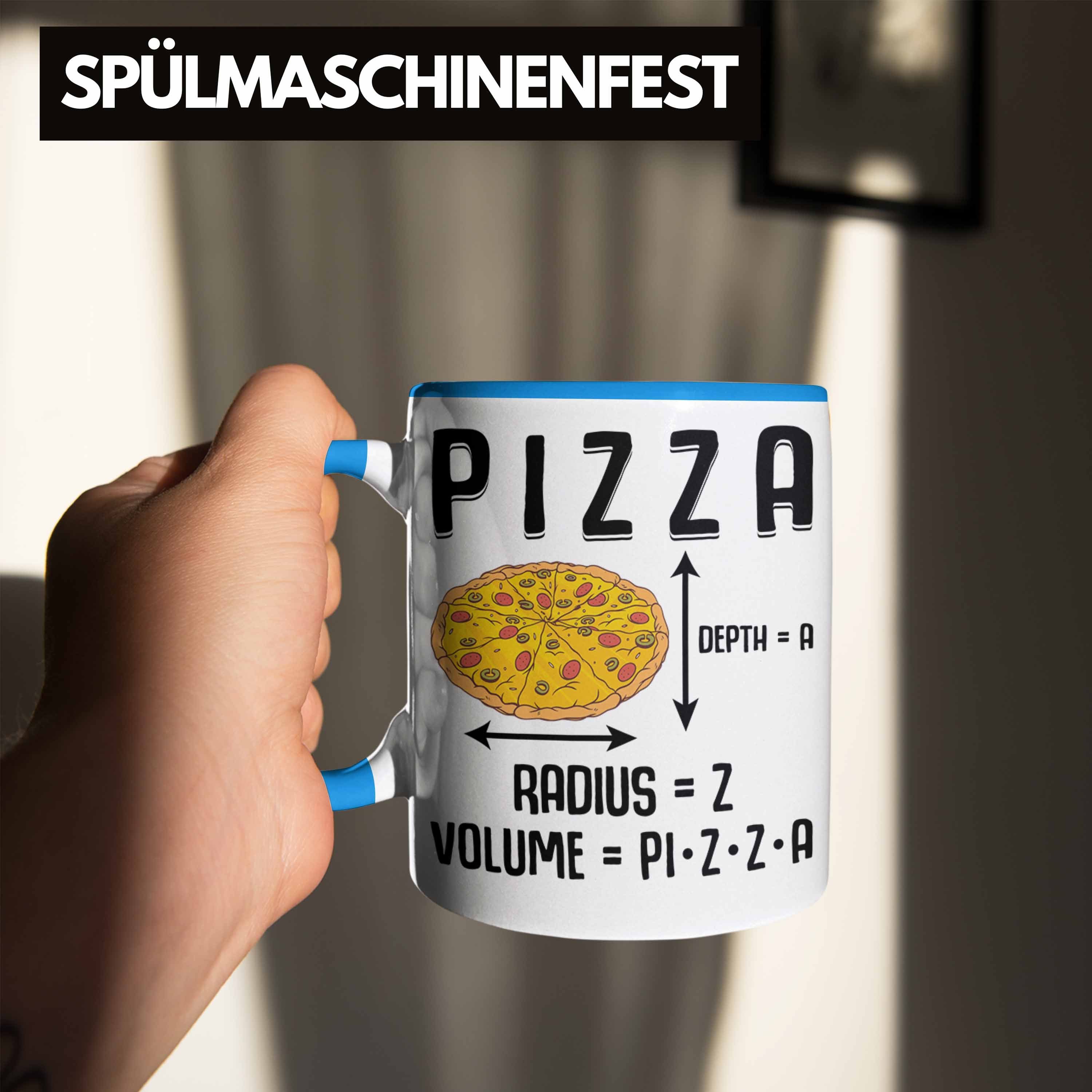 Spruch Pizzalover Blau Tasse Trendation - Tasse Pizza-Liebhaber Lustige Trendation Geschenkidee Geschenk Pizza