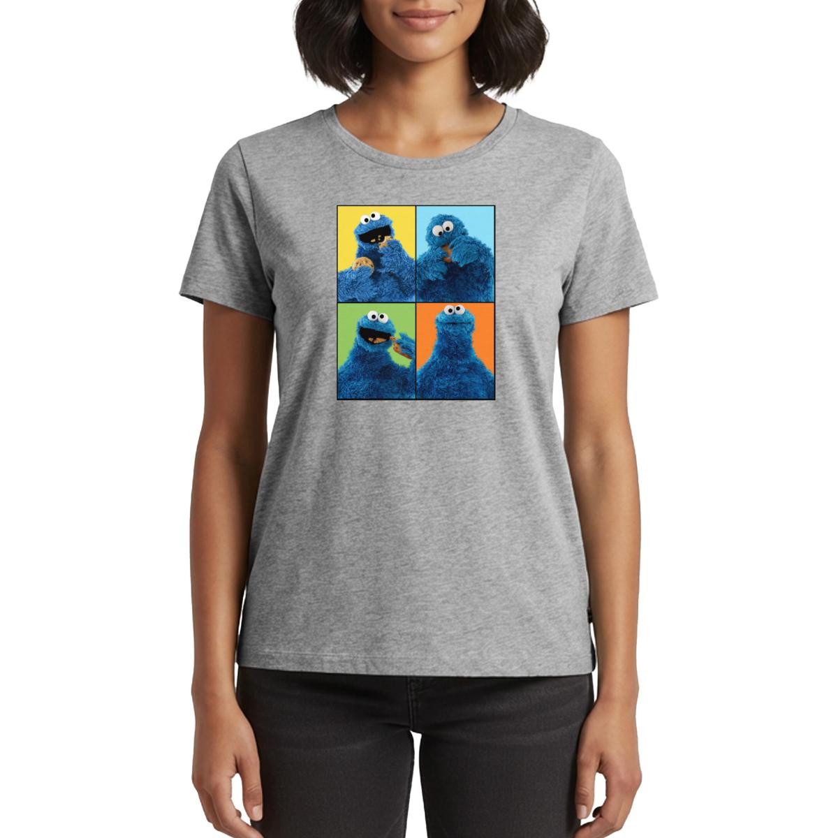 T-Shirt Sesamstraße Krümelmonster Posen Frauen Premium T-Shirt