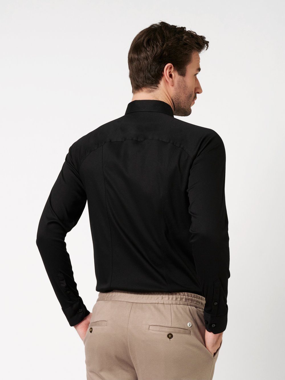 DESOTO Langarmhemd Jerseyhemd Casual Kent