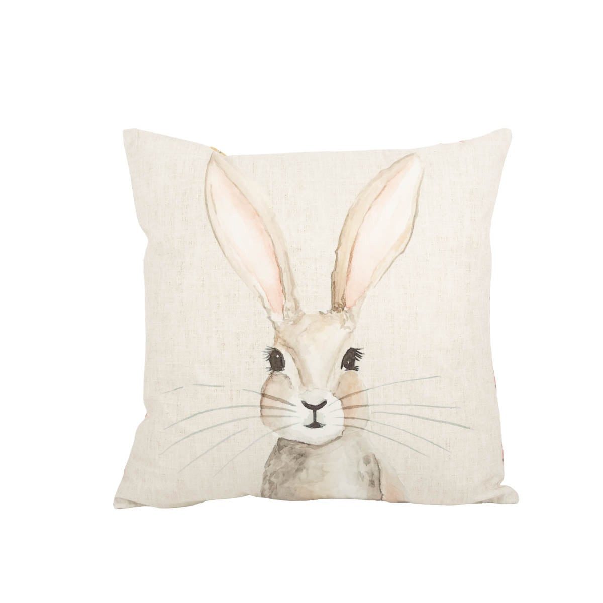 Clayre & Eef Dekokissen Clayre & Eef Kissenhülle Hasenkopf beige 45x45 cm