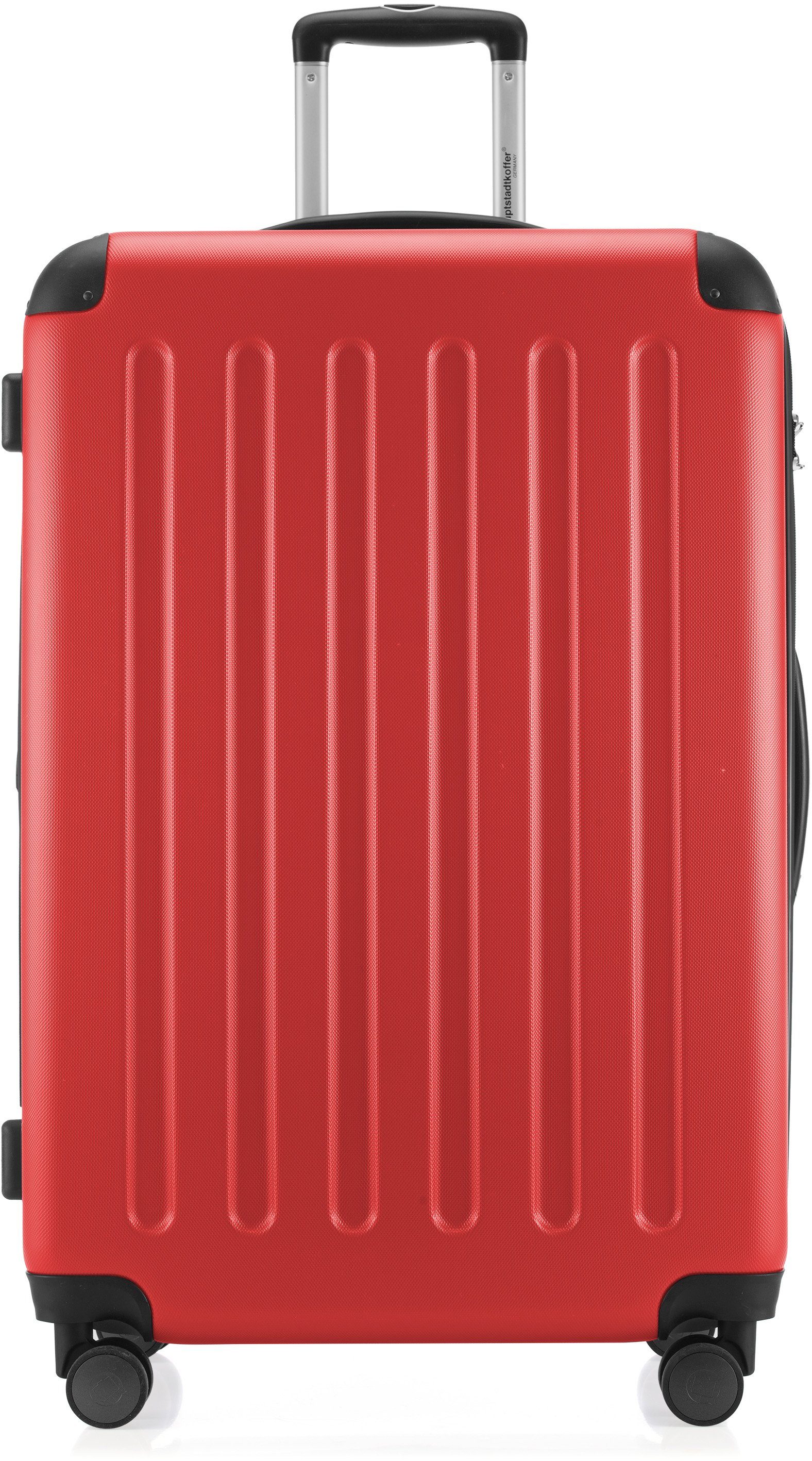 Hauptstadtkoffer Hartschalen-Trolley Spree, verschiedene Farben und Größen, 4 Rollen, Reisegepäck Hartschalen-Koffer mit Volumenerweiterung und TSA Schloss