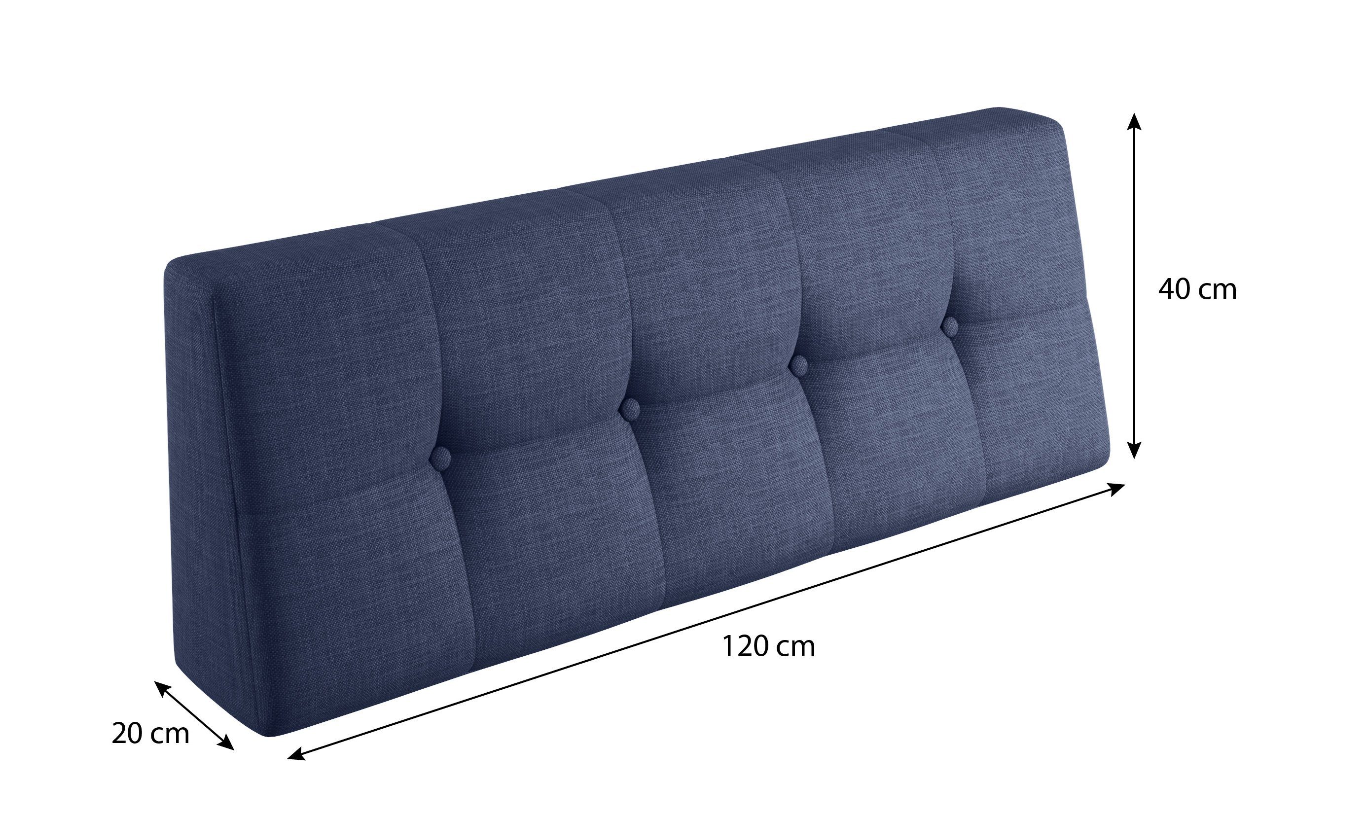 palettenmöbel palettencouch 6er 120 sunnypillow 80 Palettenkissen x Set, Palettenkissen polsterauflage Blau VERONA