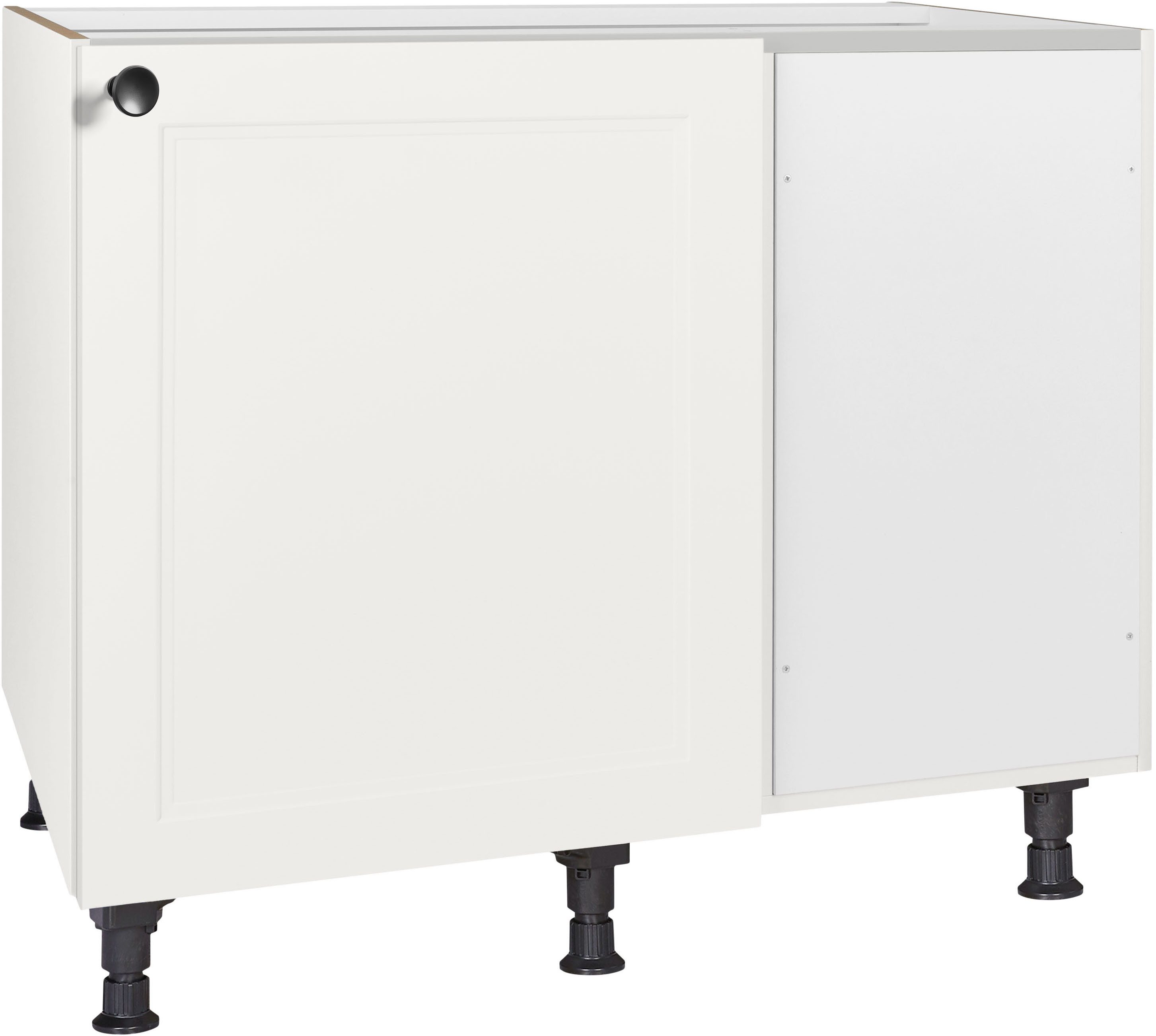nobilia® Eckunterschrank "Cascada", vormontiert mit höhenverstellbaren Sockelfüßen, Breite 100 cm