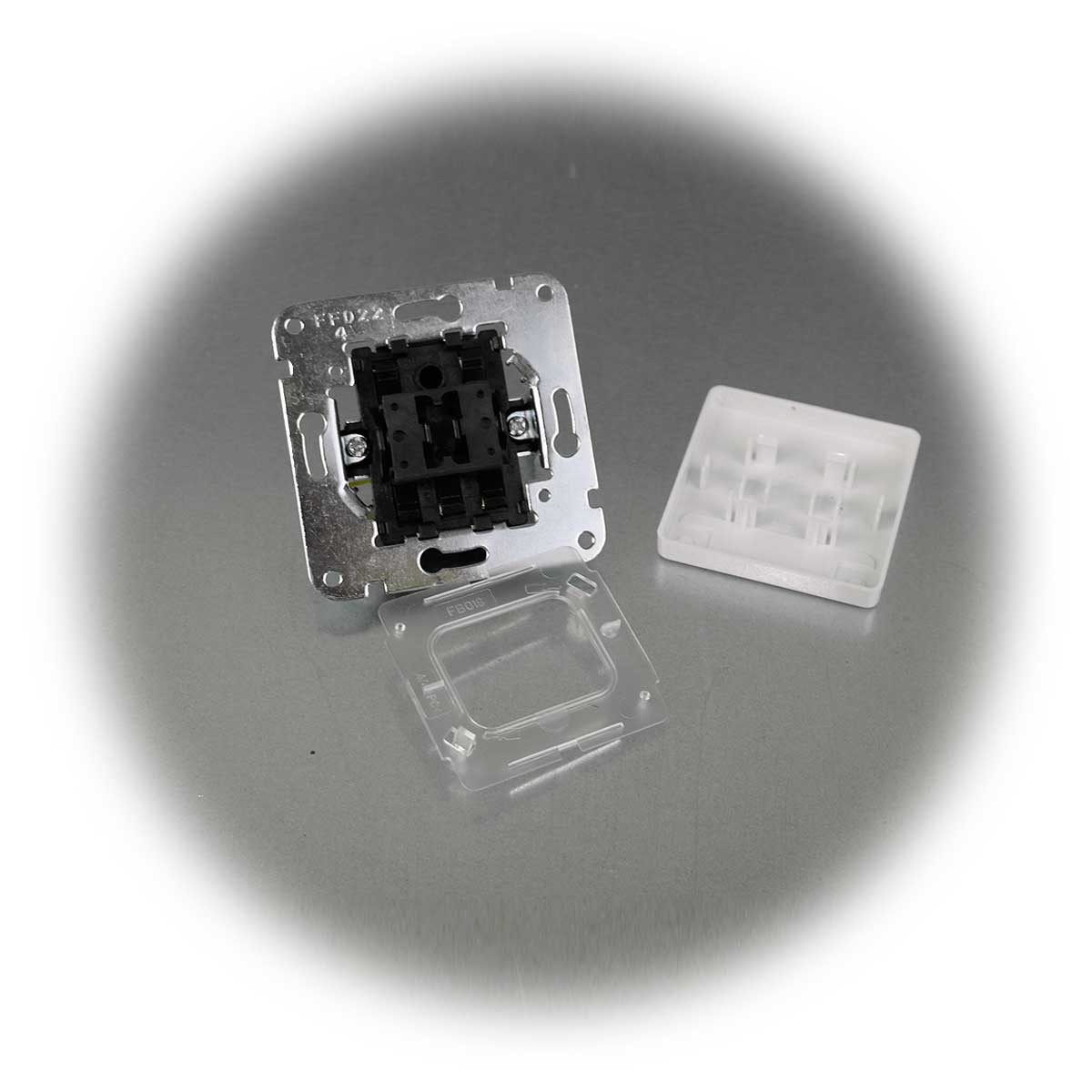 ChiliTec 20x DELPHI Wechsel-Schalter 250V~/ 10A wei OHNE Ra Unterputzschalter