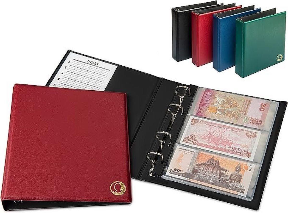 MC.Sammler Sammleretui MC.Sammler Banknoten - Album mit 20 Hüllen für 50 Banknoten