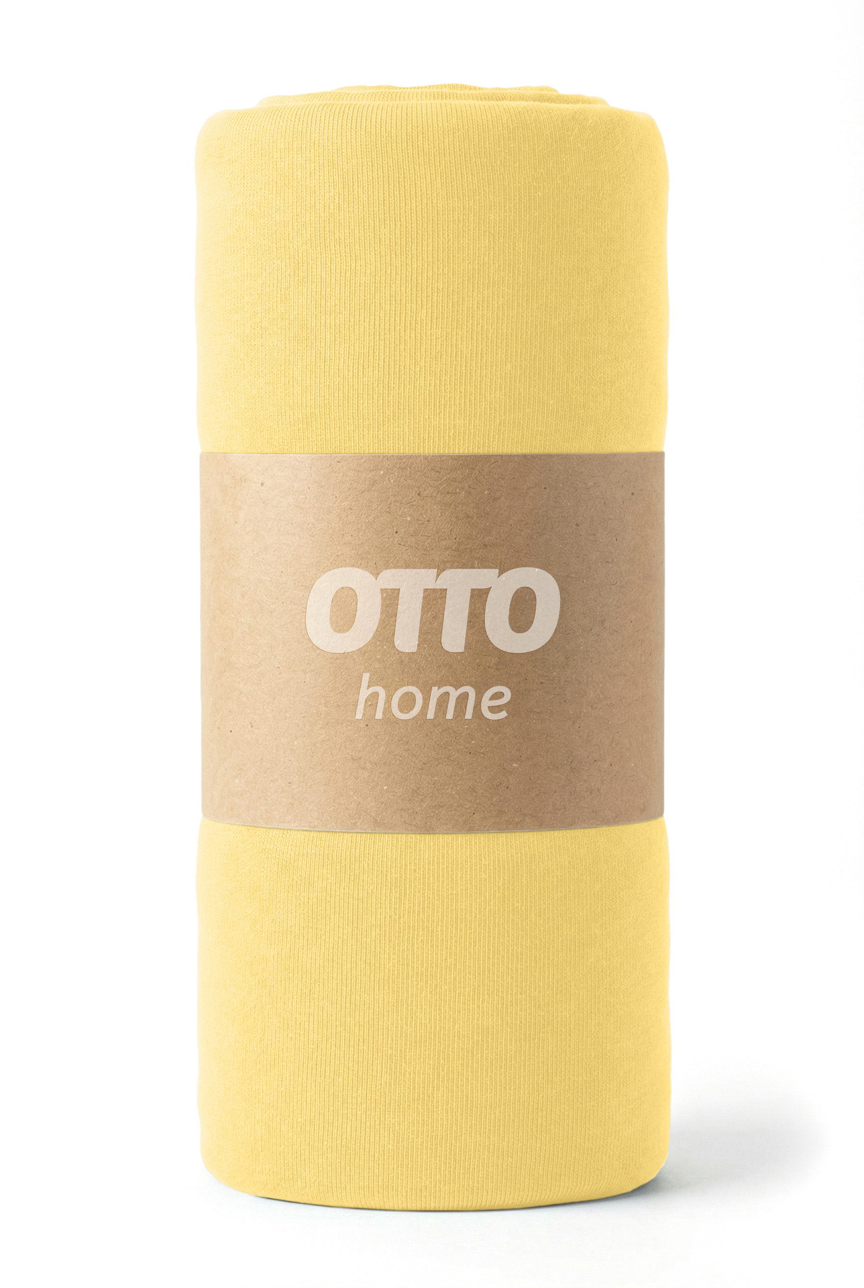 OTTO home Spannbettlaken BLACKBERRY 100% Baumwolle, Jersey, Gummizug: rundum, (1 Stück), für hohe Matratzen bis 28 cm, Bettlaken, Spannbetttuch, pflegeleicht