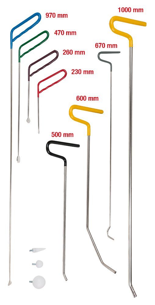 Thumbnail - KS Tools Gabel- und Ringschlüssel Ausbeuleisen-Satz, 11-tlg (140.2490)