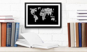 WandbilderXXL Kunstdruck Worldmap No.14, Weltkarte, Wandbild, in 4 Größen erhältlich