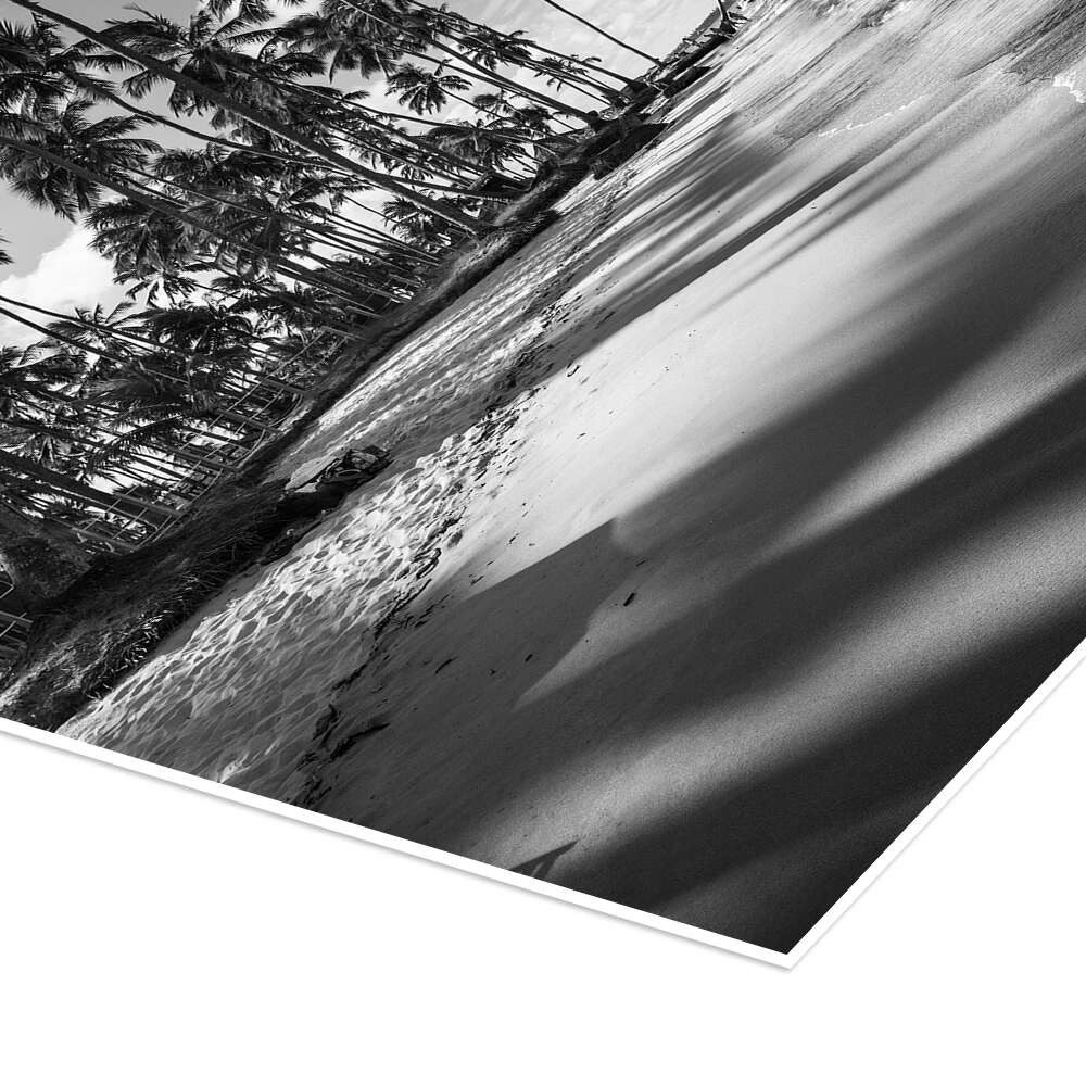 Posterlounge Wandbild Tropische Palmen an einem brasilianischen Strand, Alex Saberi, erhältlich als Poster, Leinwandbild, Wandsticker oder Acrylglasbild