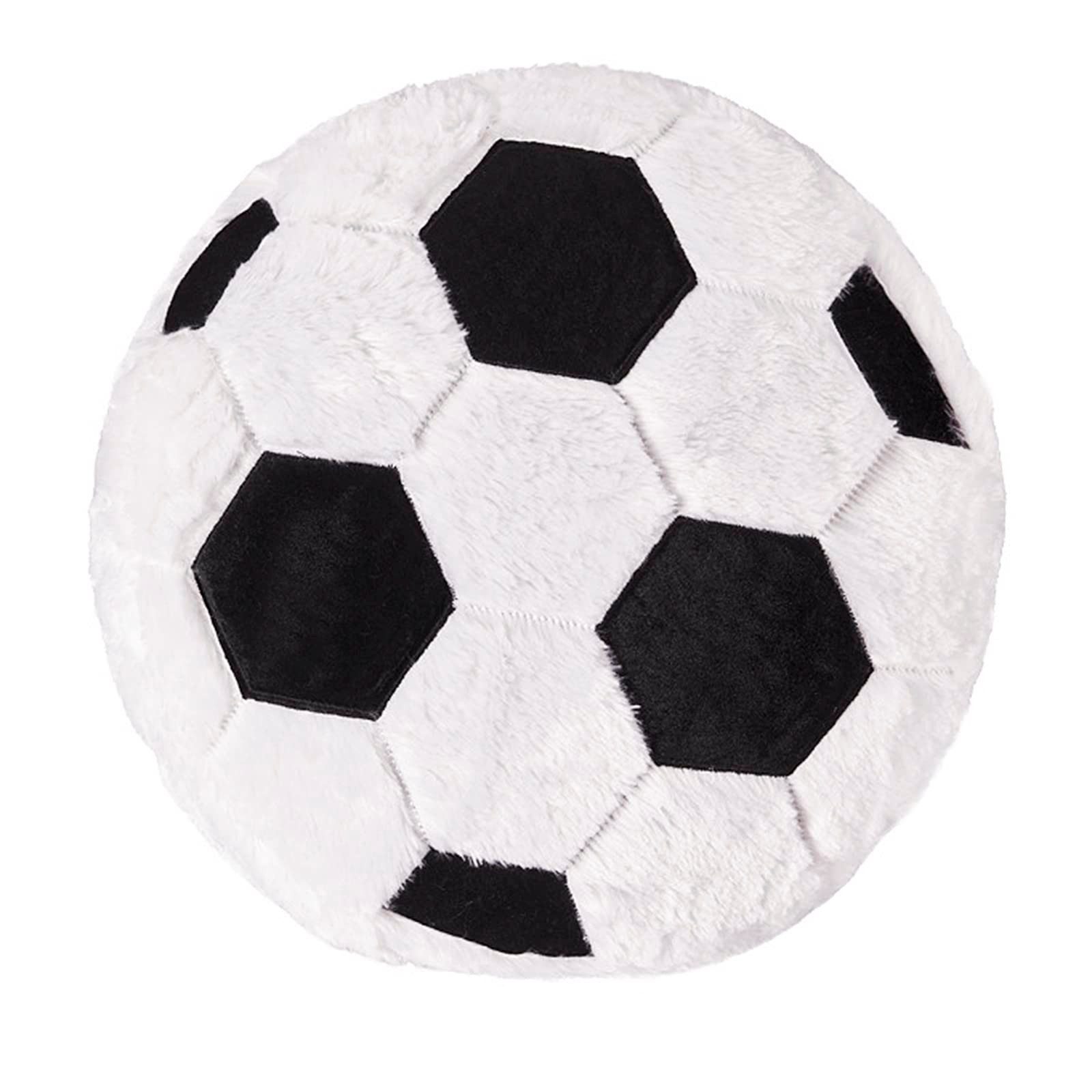 FOUORTUNATE-BEE Dekokissen Plüsch weiche Flauschige Fußball Rückenkissen Sitzkissen, Fußball kreative Zimmer Dekorationen Geschenk für Fußballliebhaber – Bild 2 von 5