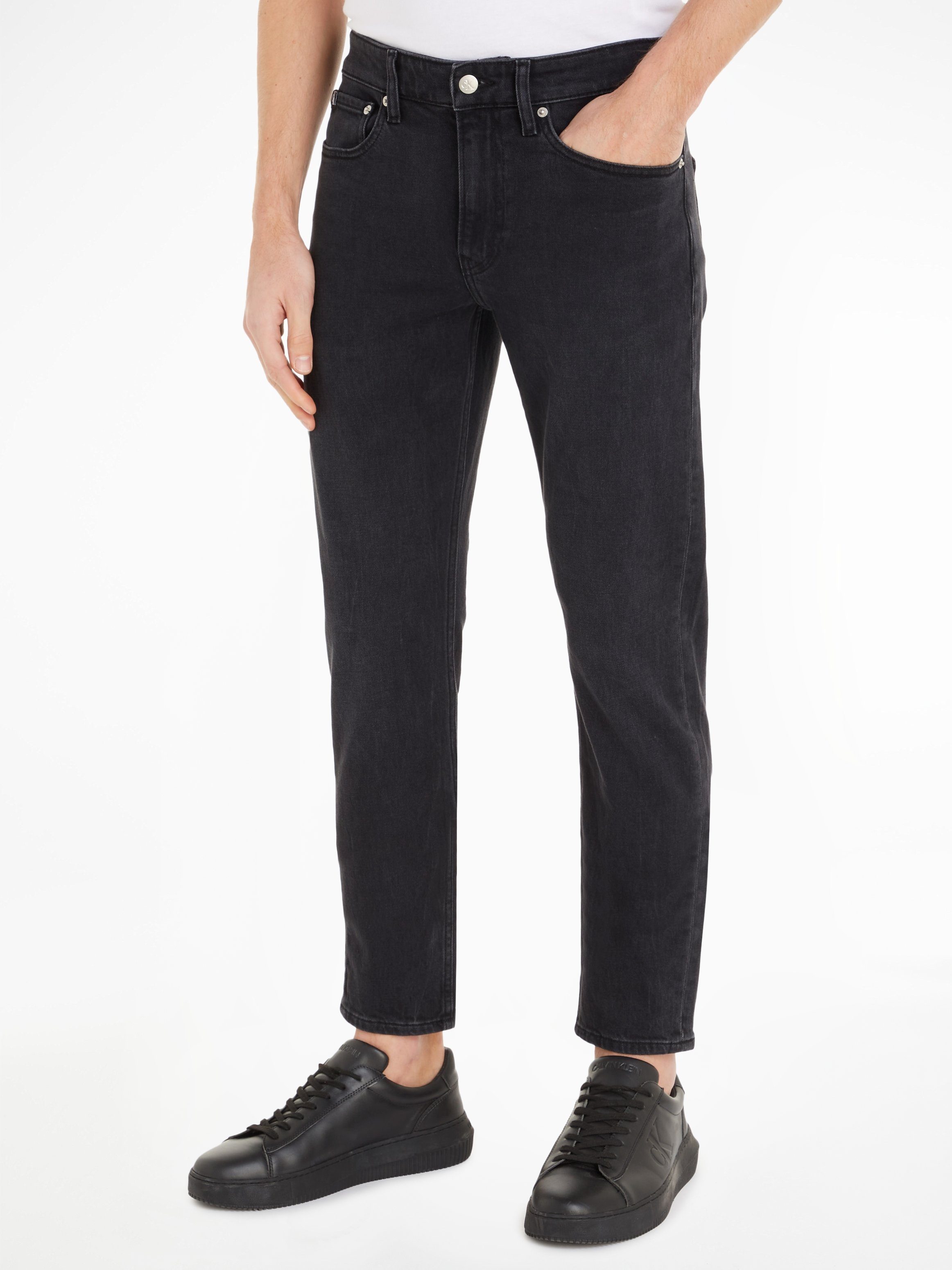 Calvin Klein Jeans Slim-fit-Jeans SLIM TAPER mit Markenlabel günstig online kaufen