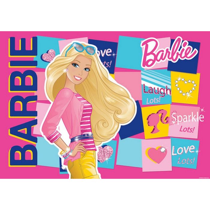 Wallarena Fototapete Kinderzimmer Mädchen Barbie Puppe Kinder Tapete Vliestapete 152x104 cm Glatt Kinder Vliestapete inklusive Kleister