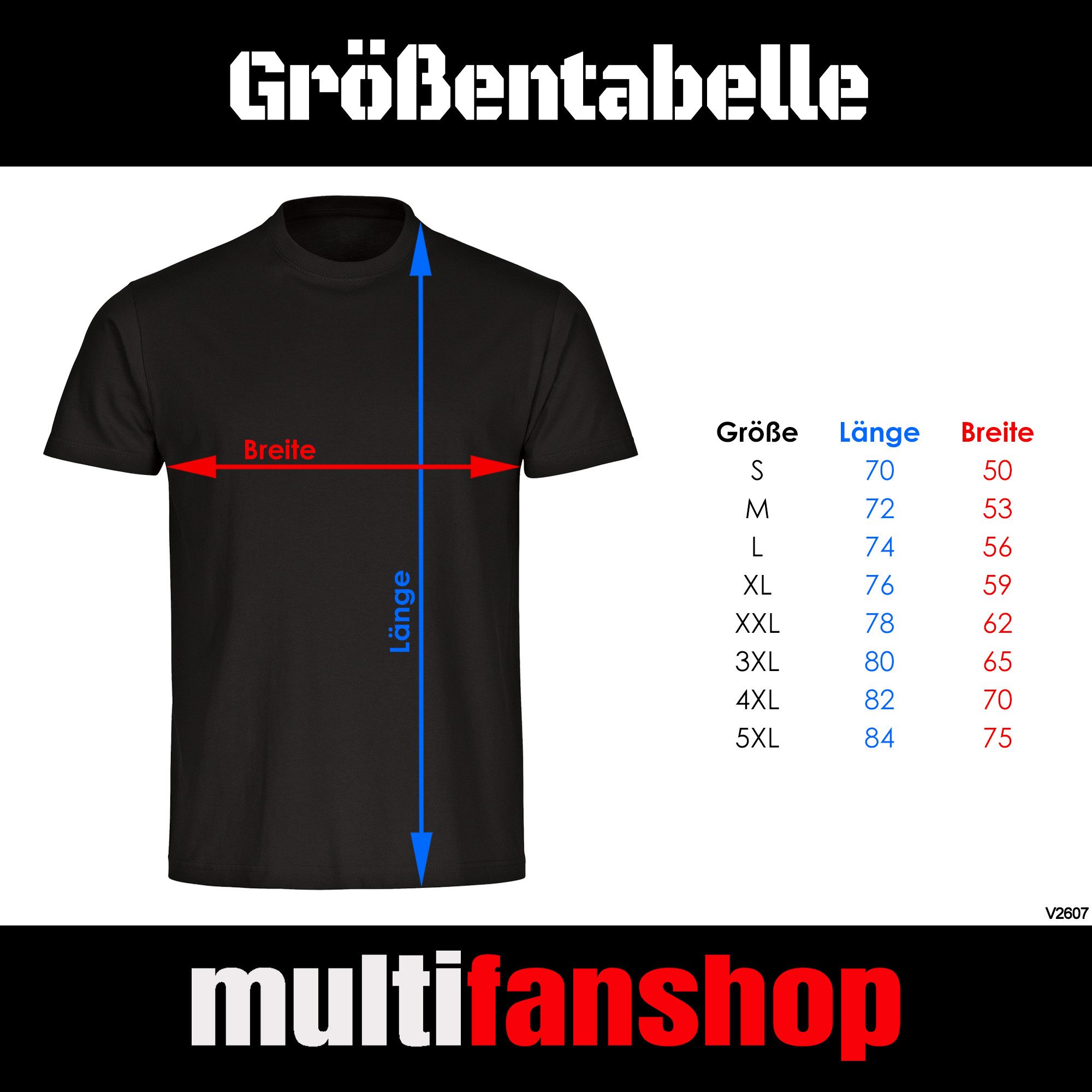 multifanshop T-Shirt Herren Rostock - Trikot Nummer 12 - Männer