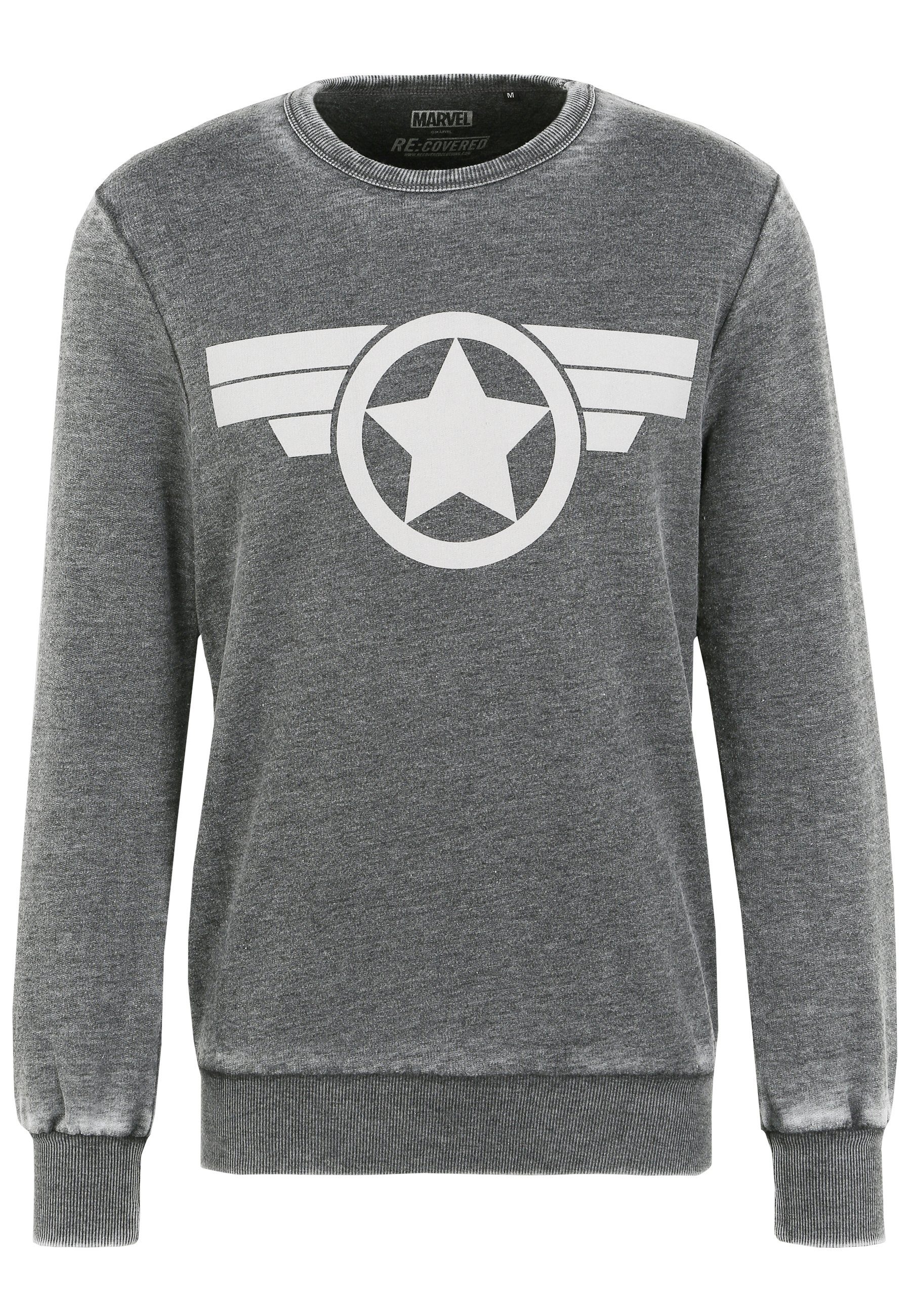 Recovered Sweatshirt Marvel Captain America Icon