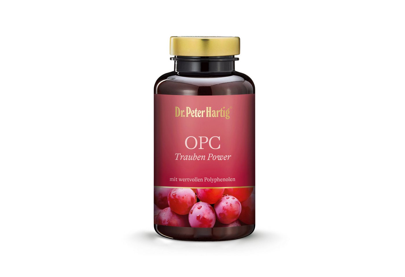 Dr. Peter Hartig OPC Trauben Power, unterstützt Energiestoffwechsel, Vitamin C, vegan Kapseln, 120 Kapseln, 4-Monats-Vorrat, à 58 g