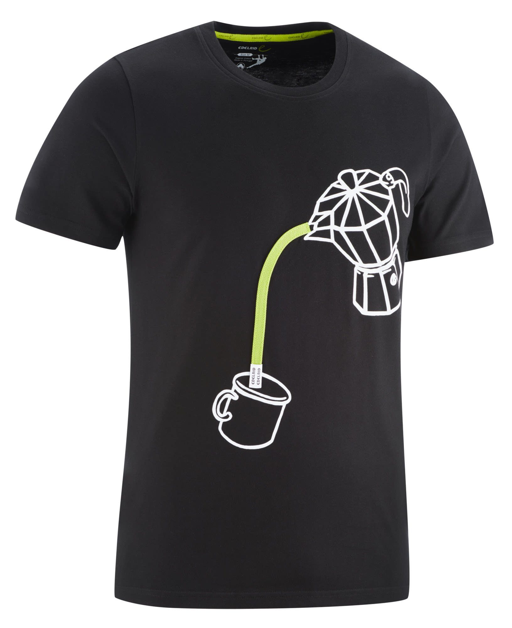 T-Shirt Edelrid Rope Ii Edelrid Herren Kurzarm-Shirt Brown M Pot T-shirt