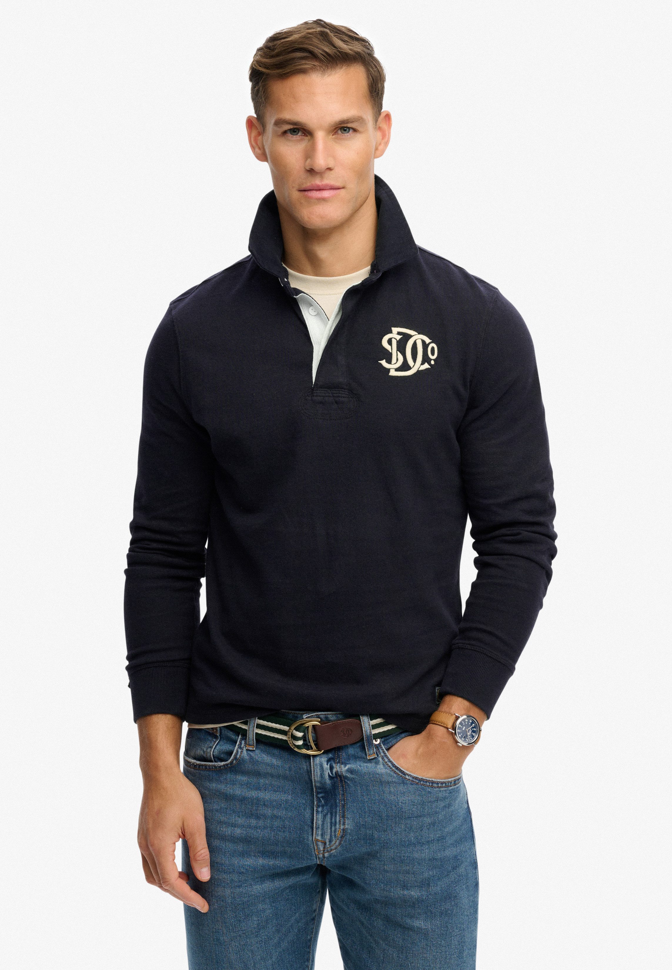 Superdry Langarmshirt VINTAGE ATHLETIC RUGBY günstig online kaufen