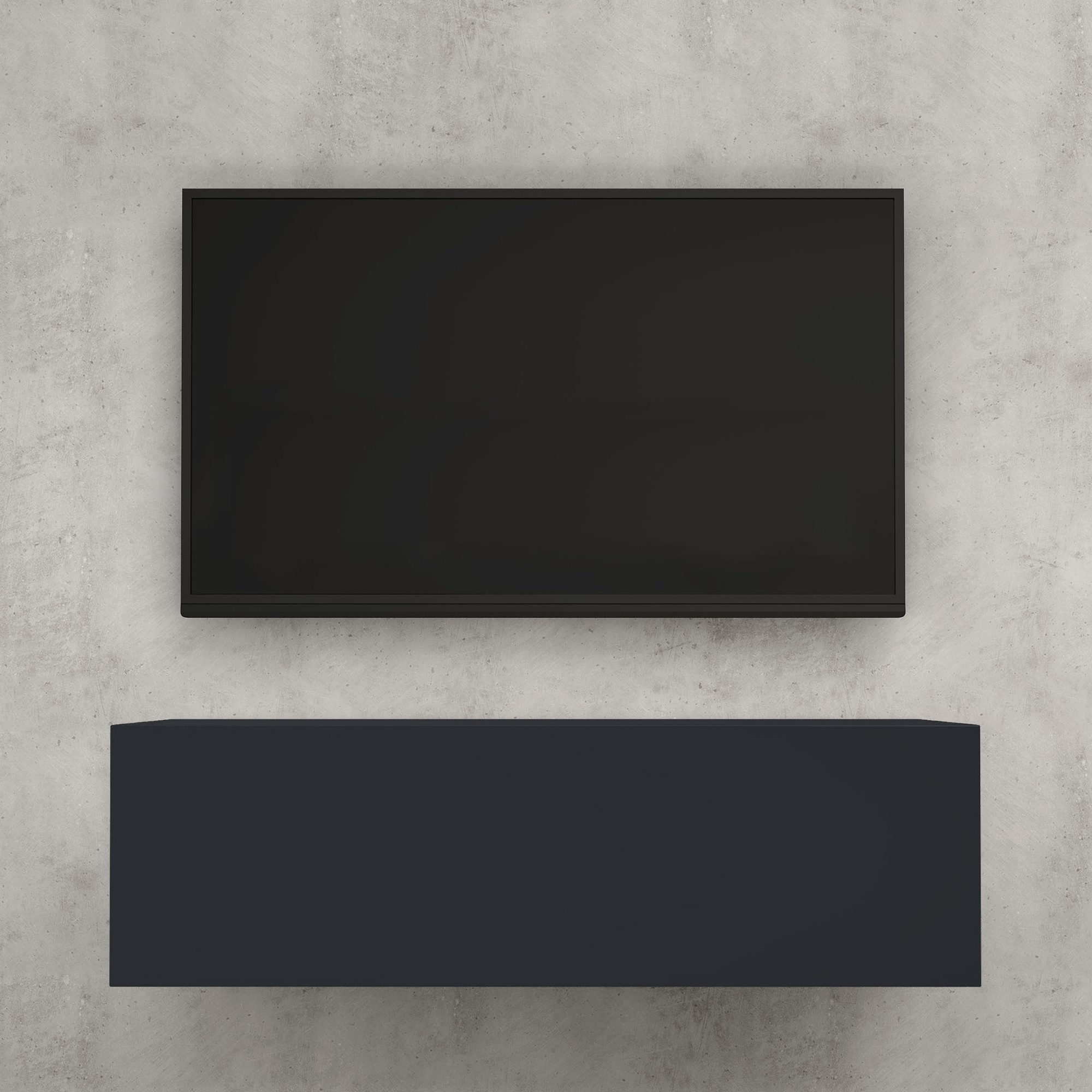 doporro TV-Board TV-Schrank Low-Board modern Fernsehtisch Wandmontage H:30c günstig online kaufen