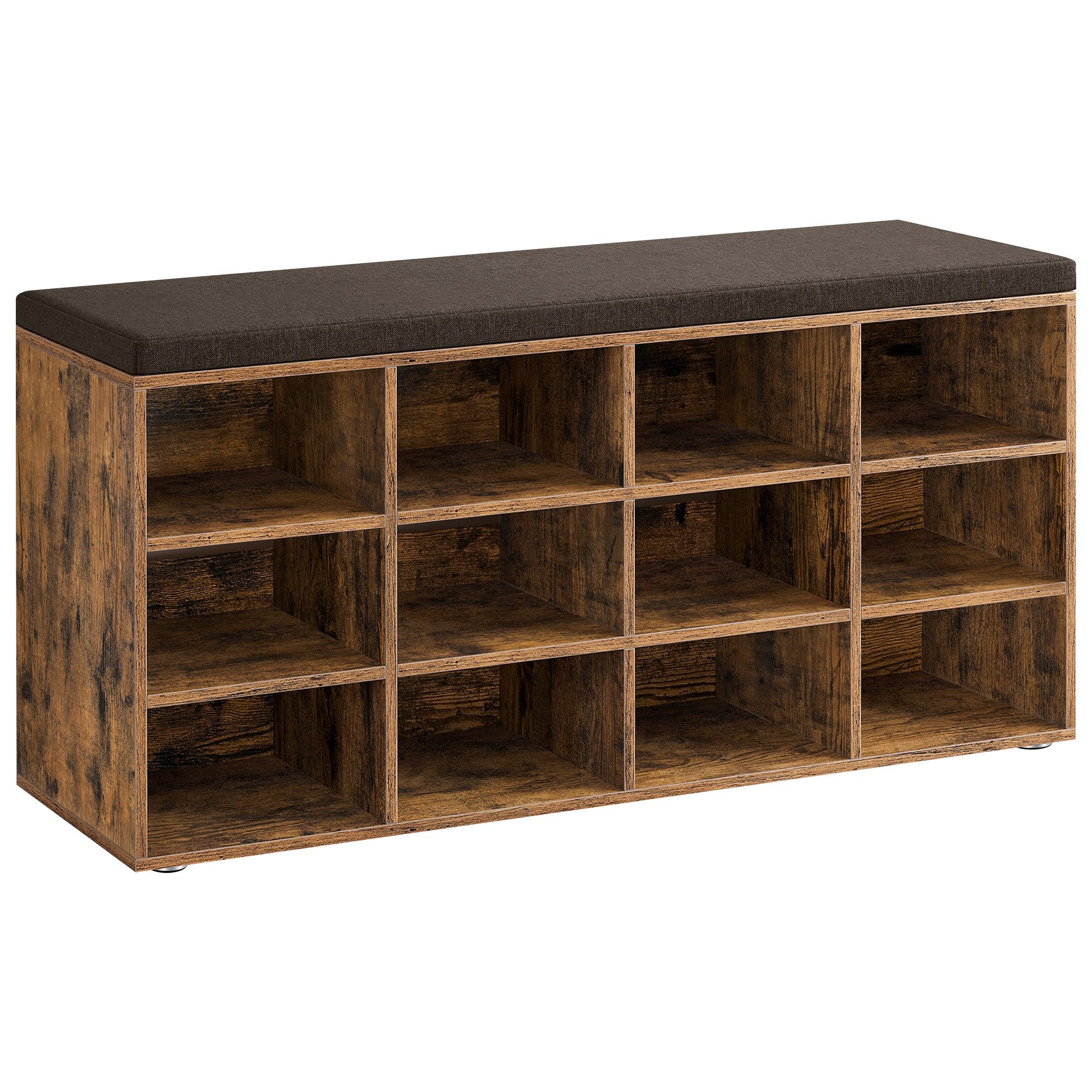 VASAGLE Schuhbank, Schuhregal, mit 12 Fächern, 30,3 x 104 x 48 cm günstig online kaufen