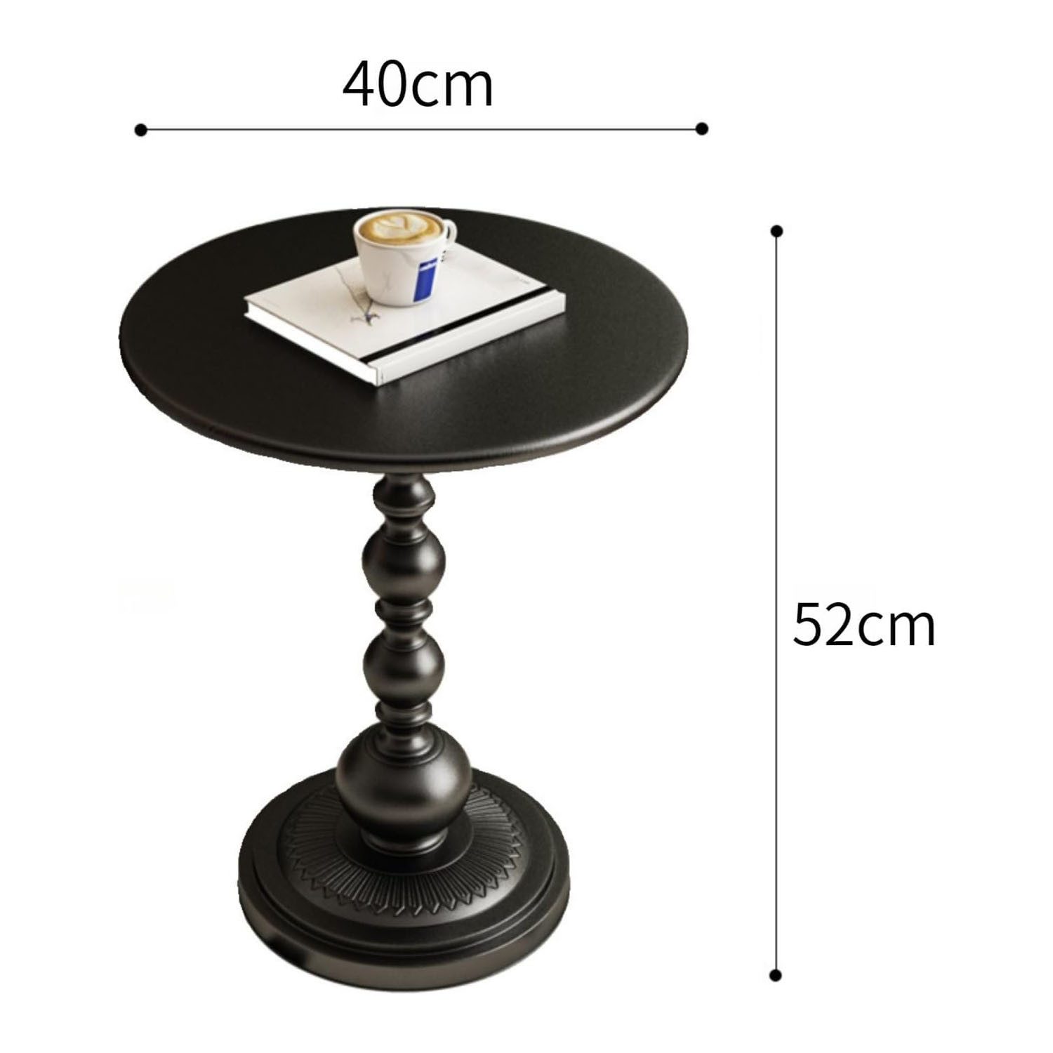 SURFOU Beistelltisch Rund Metall Sofatisch Couchtisch Nachttisch 40 x 40 x günstig online kaufen