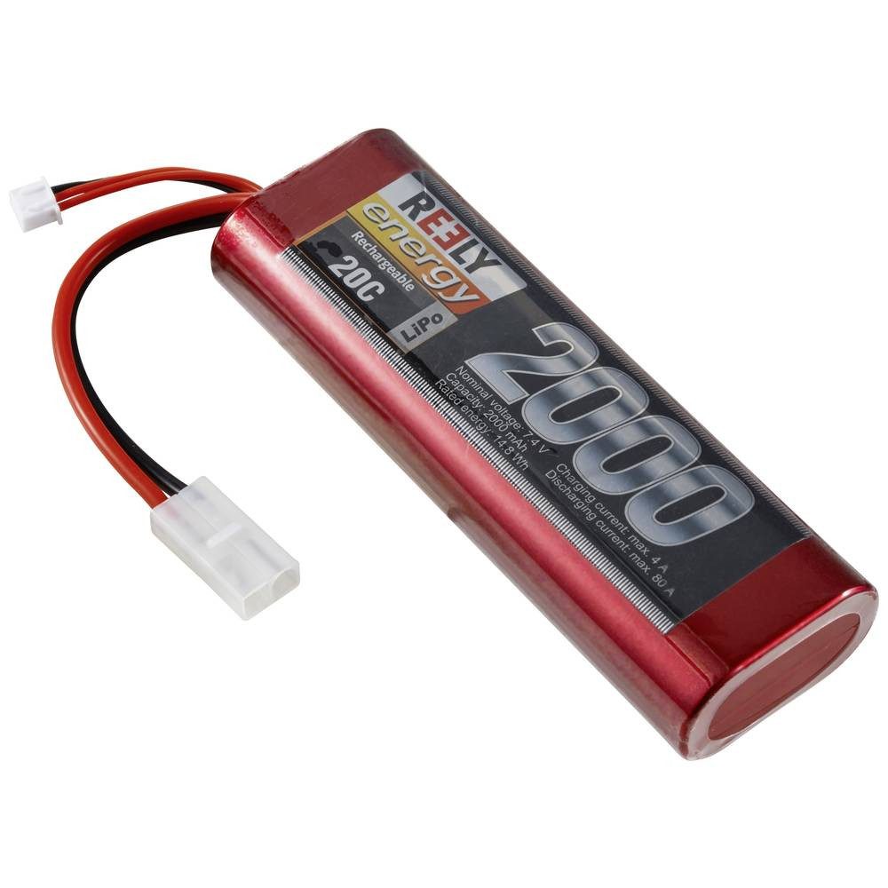 Reely Modellbau-Akkupack (LiPo) 7.4 V 2000 mAh Zellen-Zahl: 2 20 C Akku