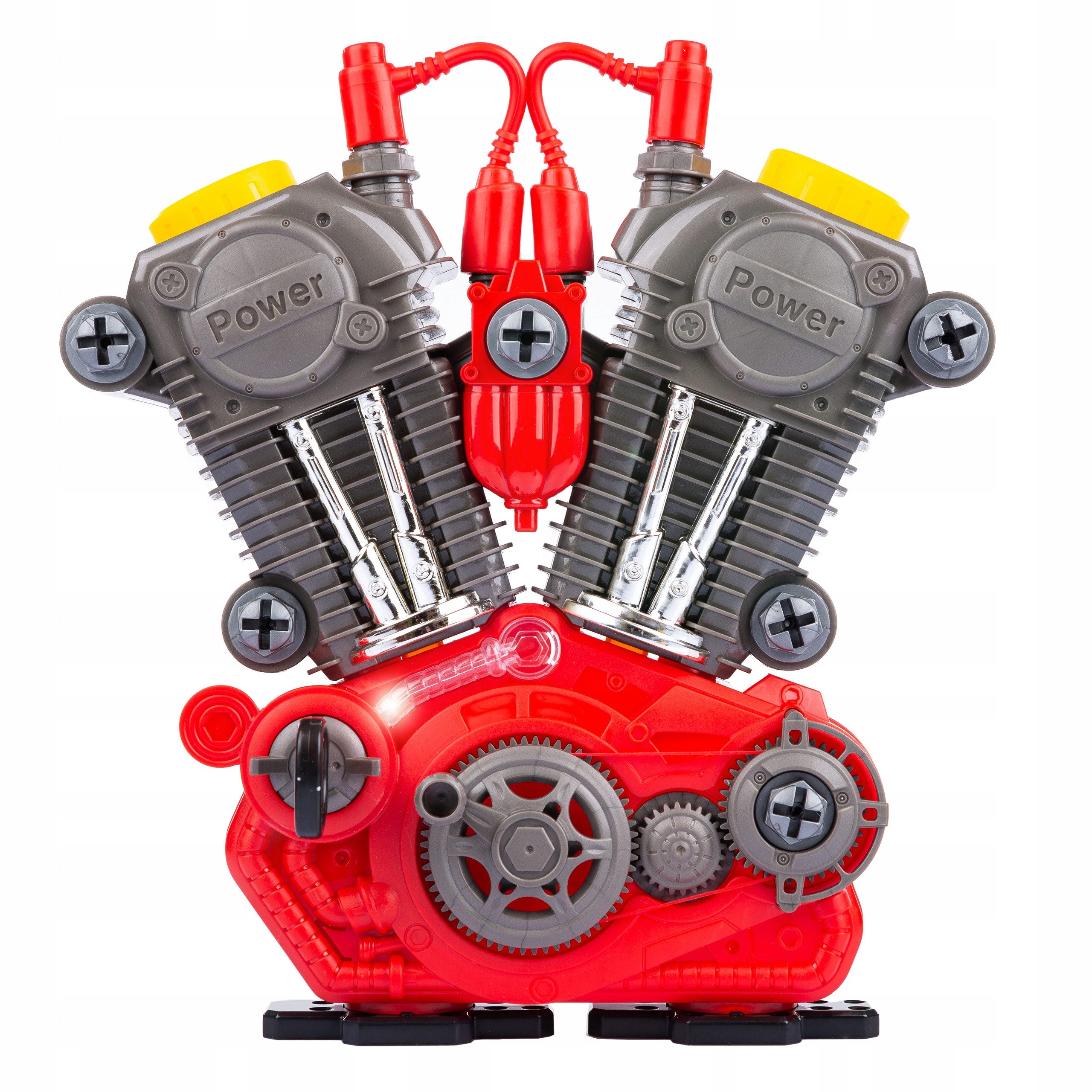 kinderplay Lernspielzeug Motorbau Spielset – Lernspielzeug Technik – Kinder ab 3 – Licht & Soun
