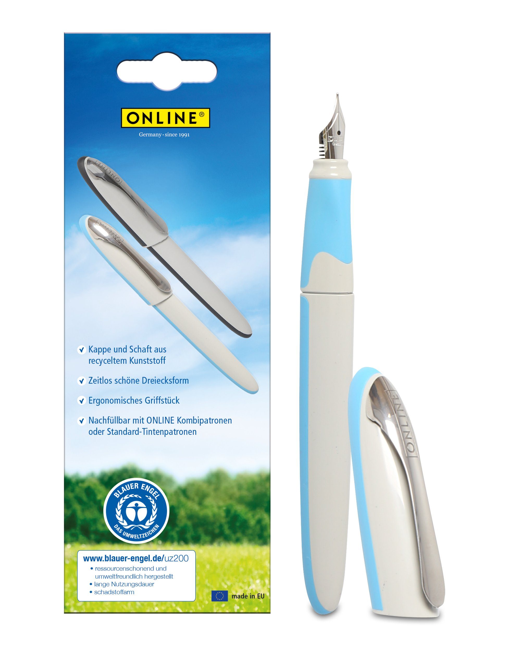 Online Pen Füller Füller Air, ergonomisch, Blauer Engel Zertifiziert, ideal für die Schule