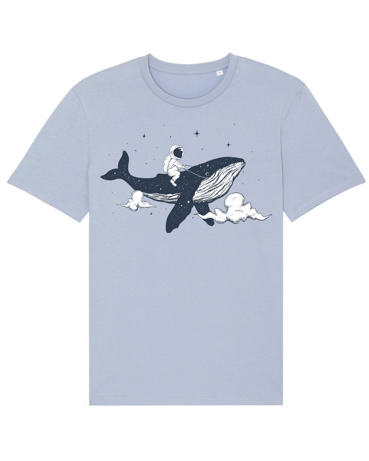 wat? Apparel Print-Shirt Blue Spacewhale Serene (1-tlg)