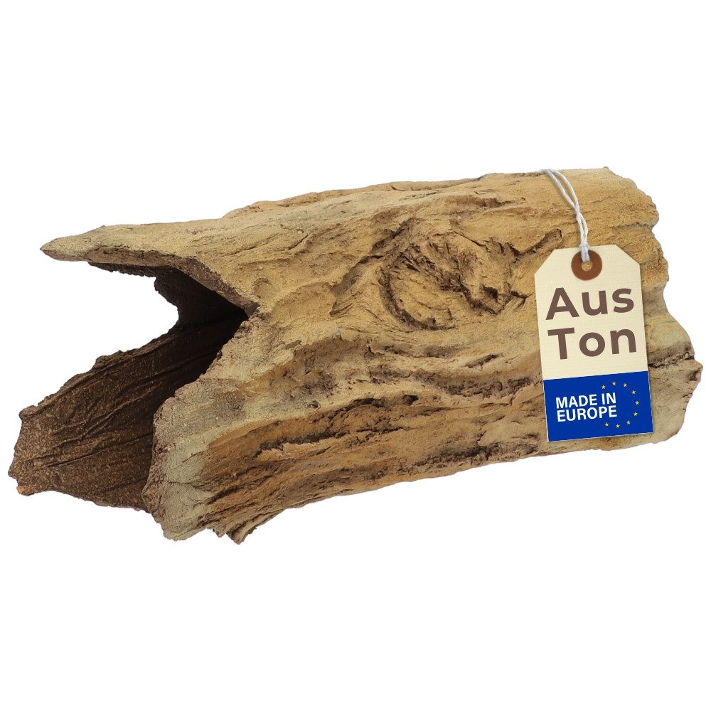GarPet Aquariendeko Aquarium Deko Höhle Baumstamm XXL Terrarium Deko fürs Aquarium Tonrohr