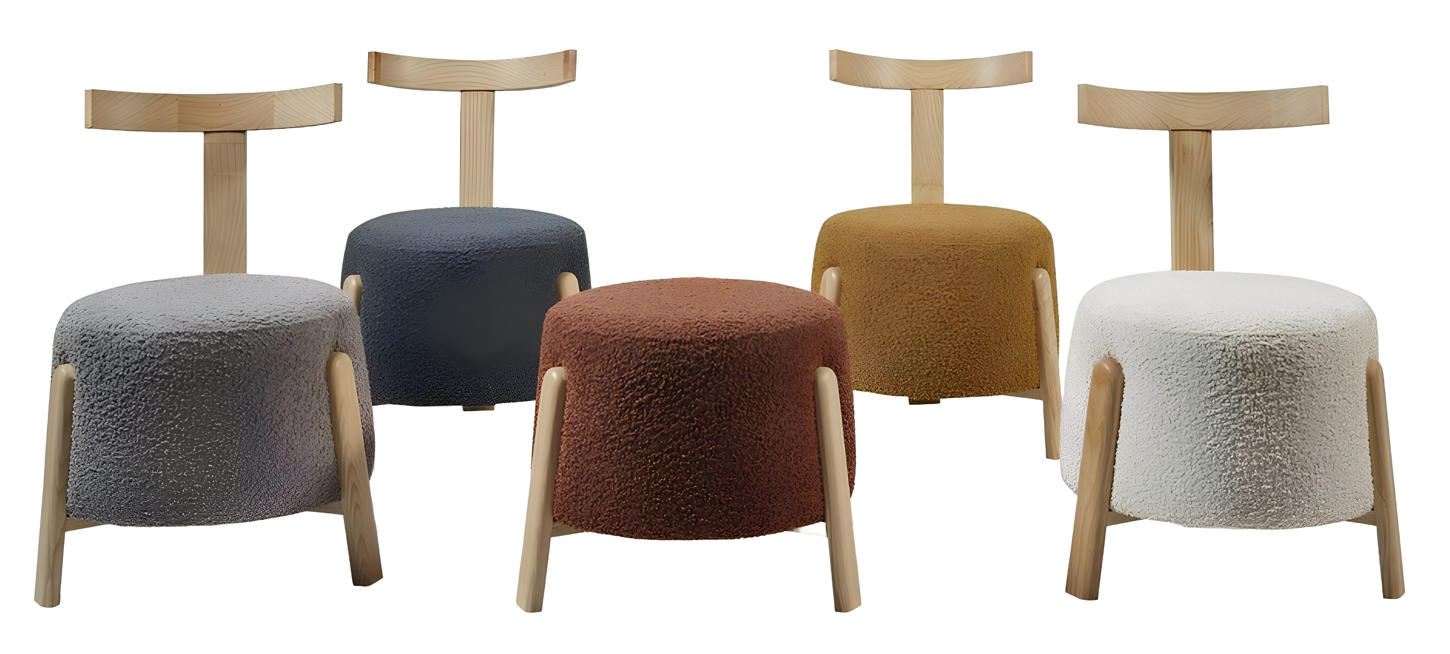 Xlmoebel Polsterstuhl Exklusive Designer-Stühle mit hochwertiger Textil-Polsterung, Hergestellt in Europa