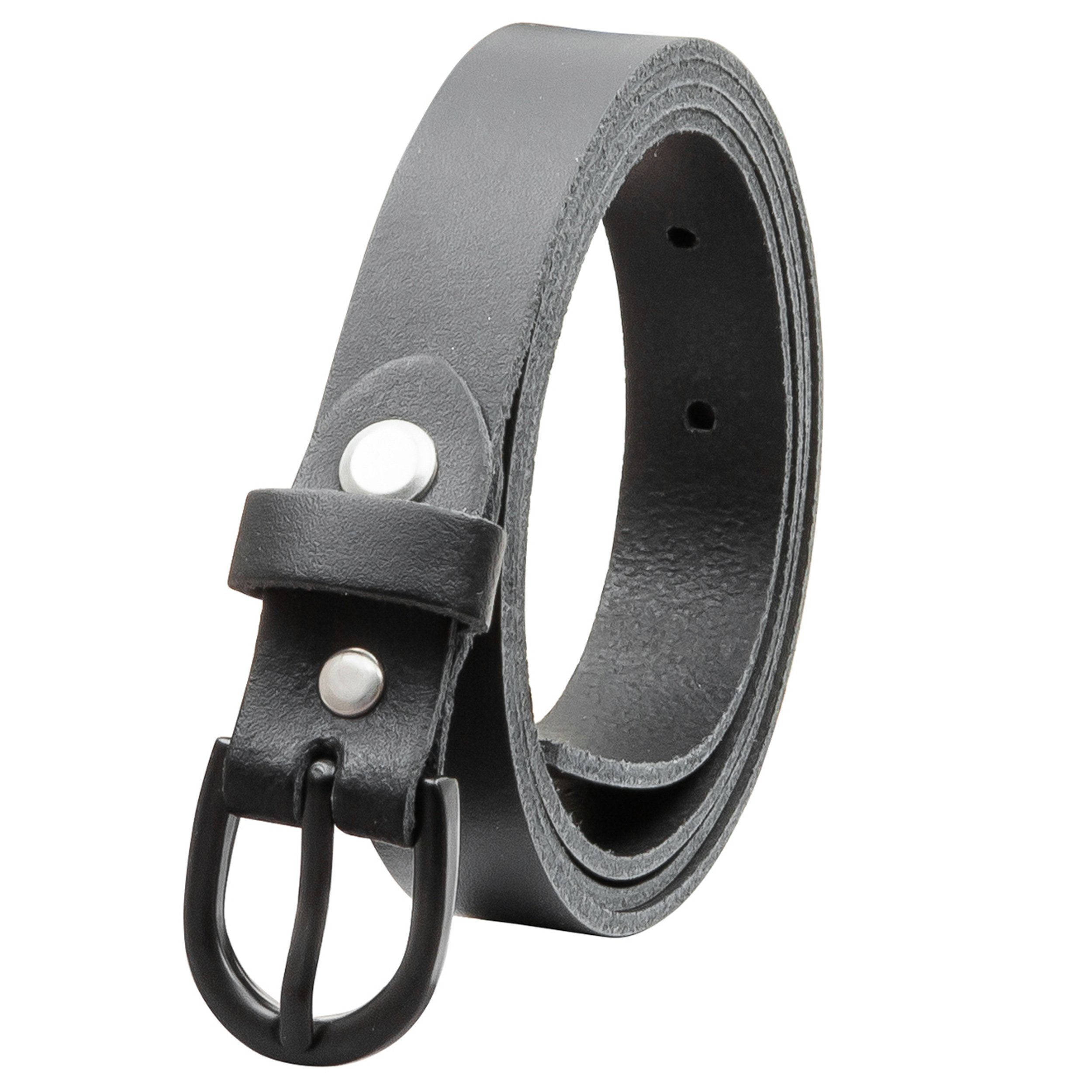Ledergürtel OM19-SL-Schwarz