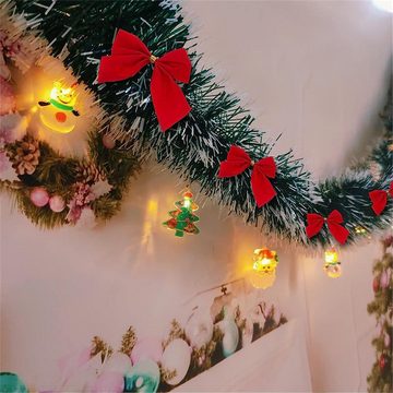 Rouemi Weihnachtsbaumschleife Christbaumschmuck, dekorative Schleife Christbaumbehang (12 Stück) (12-tlg)
