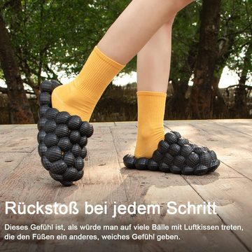 NUODWELL Lustige Spa Hausschuhe Herren Damen Schlappen Rutschfest Pantoffeln Hüttenschuhe